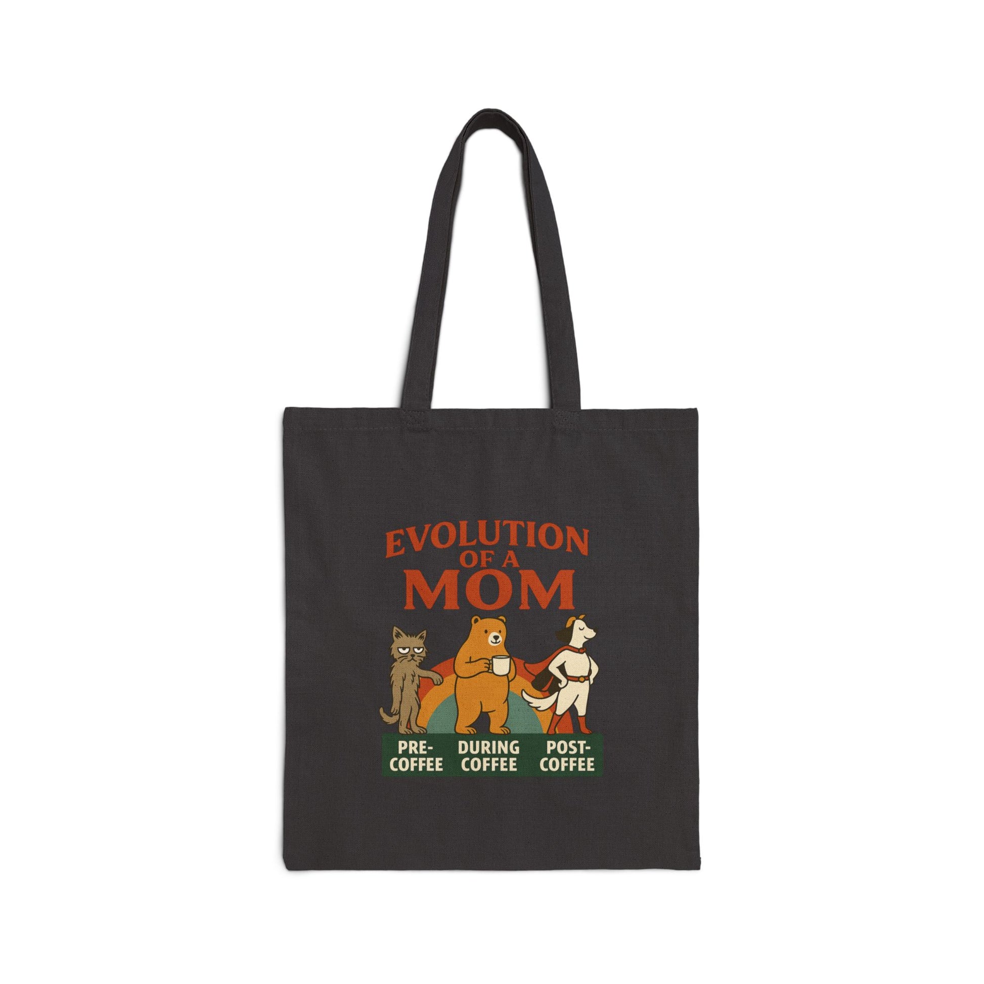 “Evolution of a Mom Coffee Tote Bag - Funny Mom Gift“