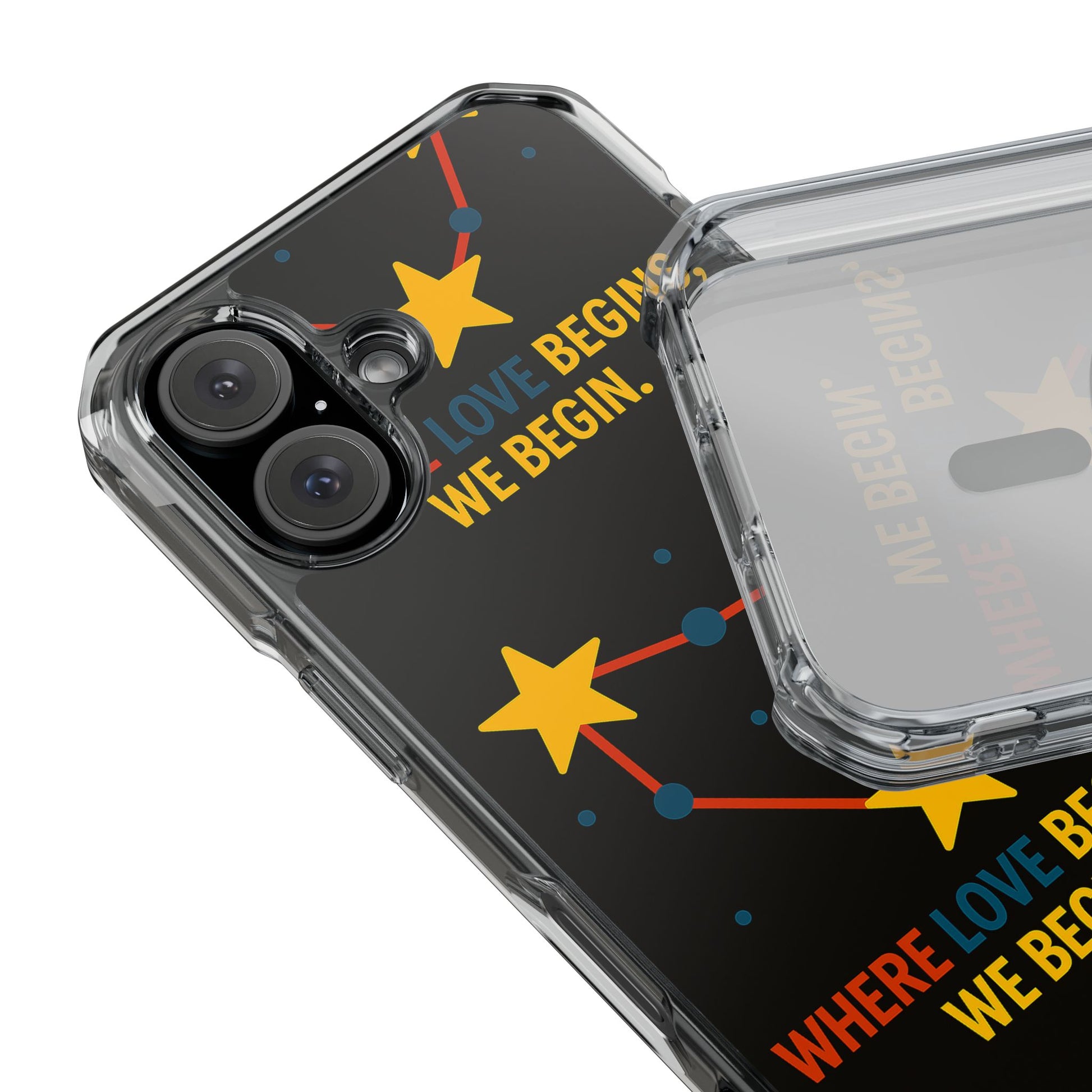 iPhone Case Star Constellation - MagSafe Compatible Clear Impact Protection