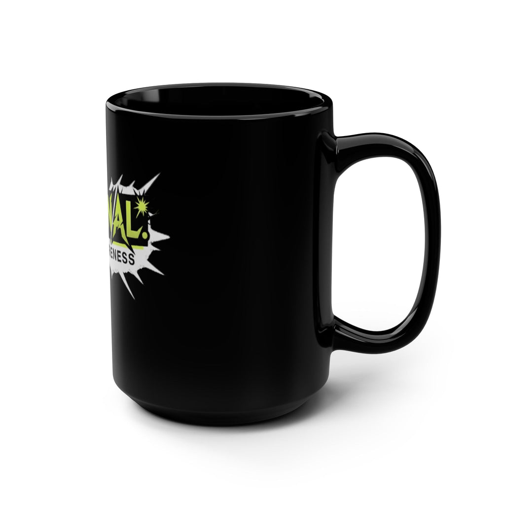 Renal Awareness Black Mug 15oz - Kidney Warrior