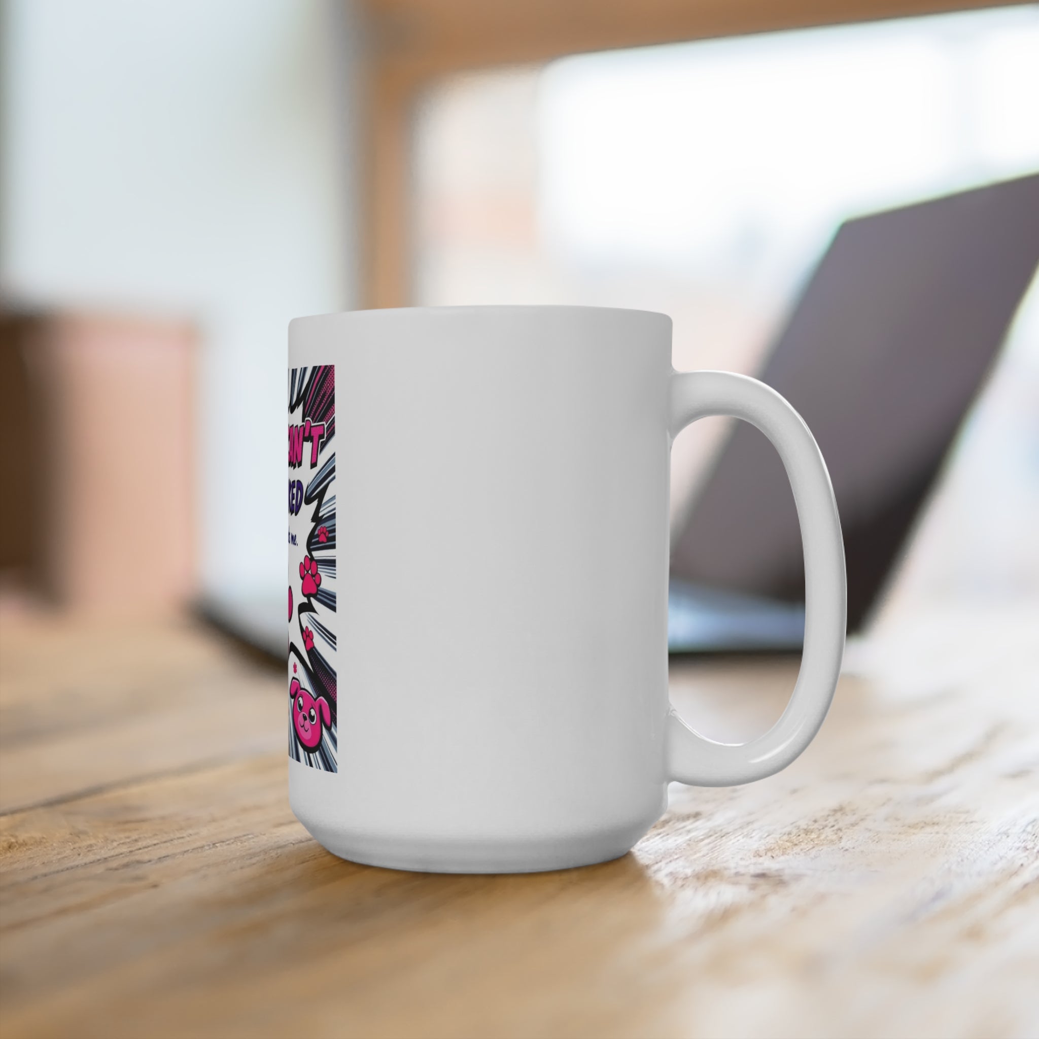 Day1father Furry Bestie Mug | Pet Lover Gift | Caregiver & Pet Parent | 15oz Ceramic