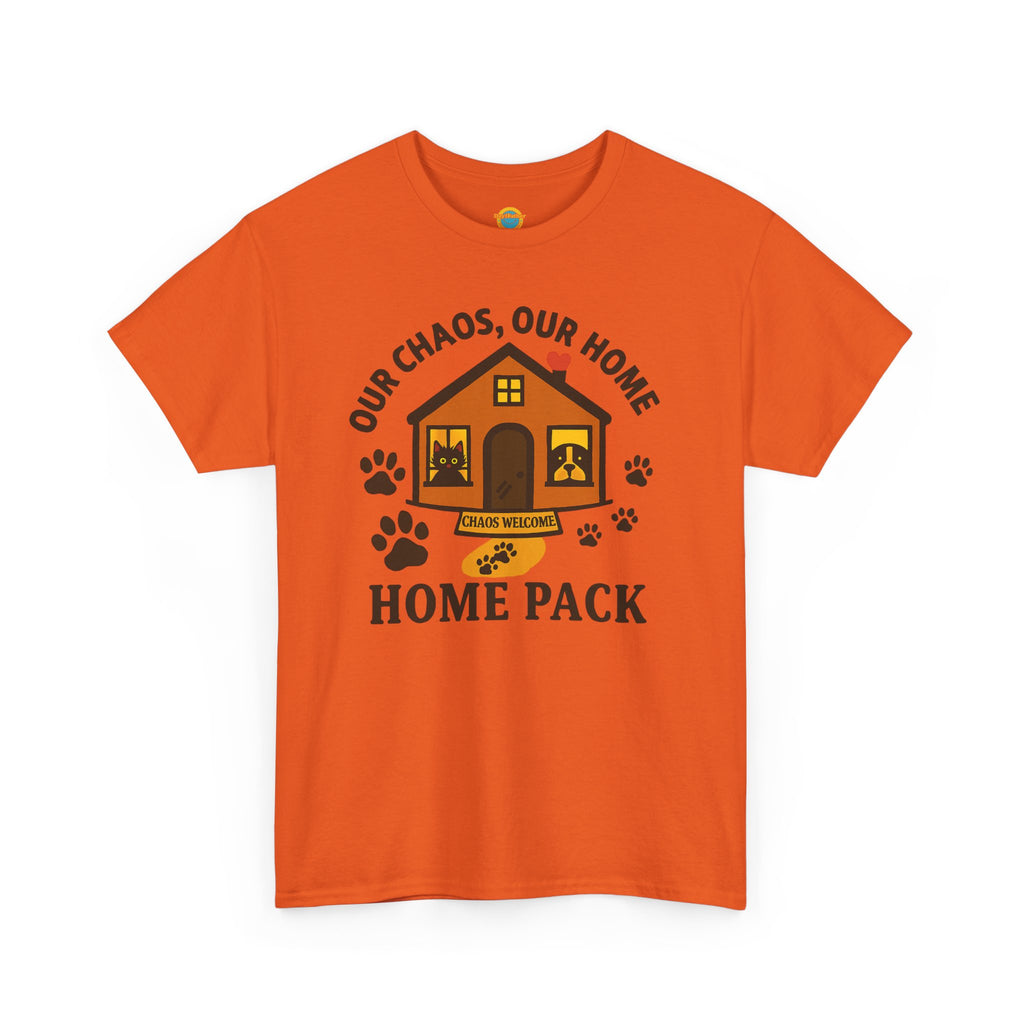 Pet Lovers Tee - Our Chaos, Our Home Unisex Heavy Cotton