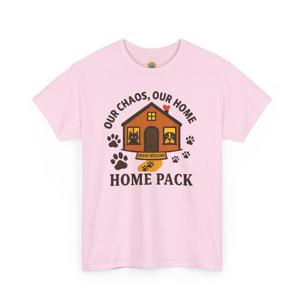 Pet Lovers Tee - Our Chaos, Our Home Unisex Heavy Cotton