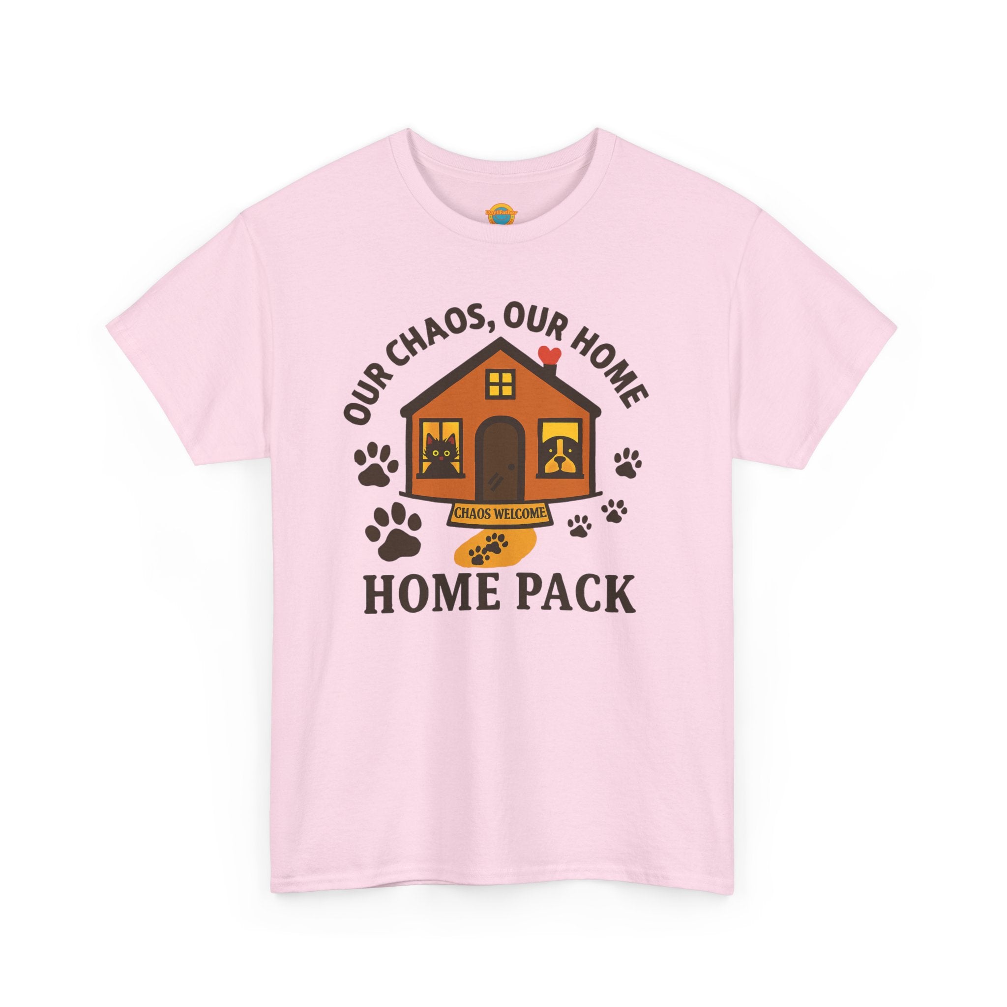 Pet Lovers Tee - Our Chaos, Our Home Unisex Heavy Cotton
