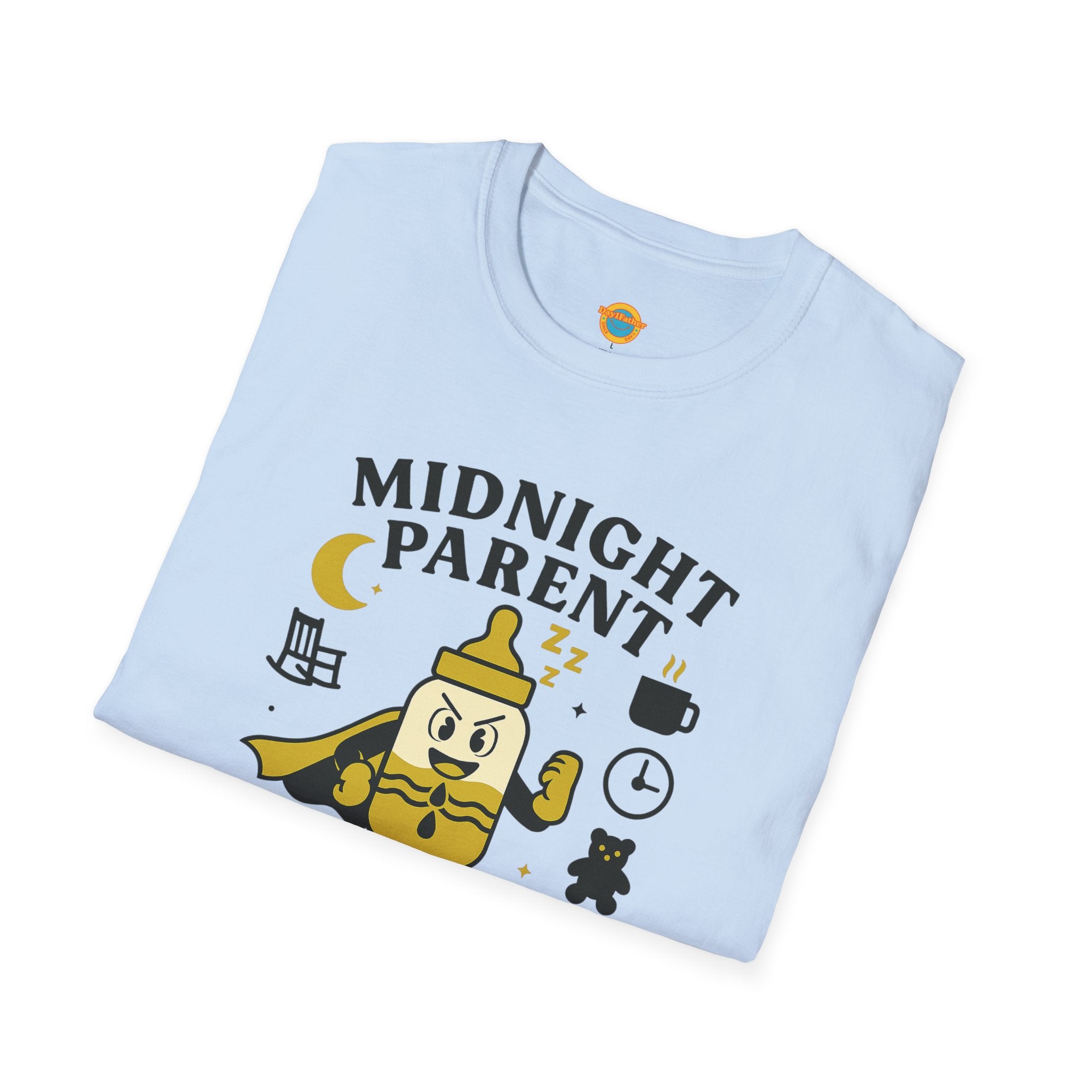 Midnight Parent Hero T-Shirt, Sleep Deprived Mom & Dad Shirt
