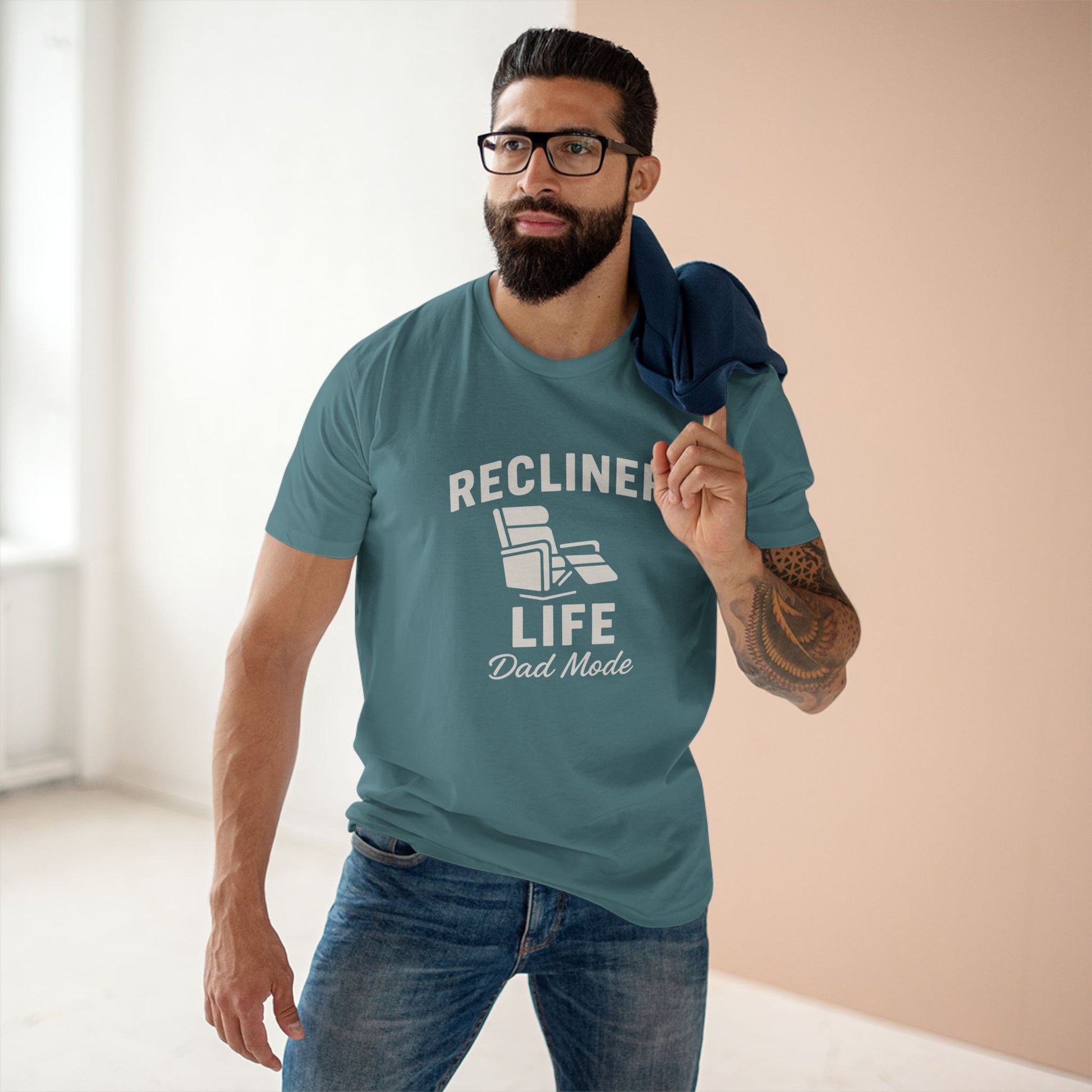 Tee Shirt Dad Mode Recliner Life Adult Staple Tee