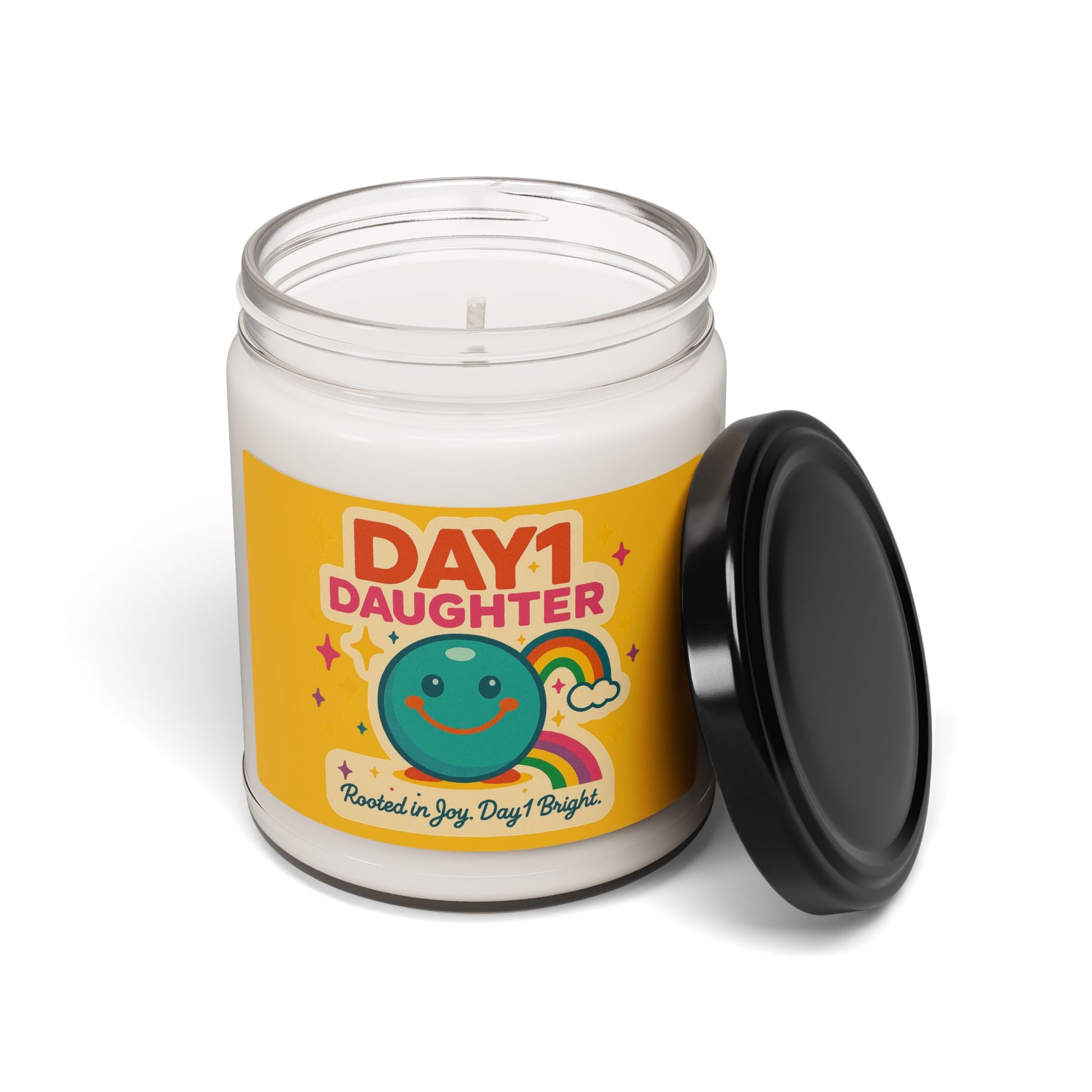 “Giggles McRainbow Scented Candle - Day 1 Daughter”