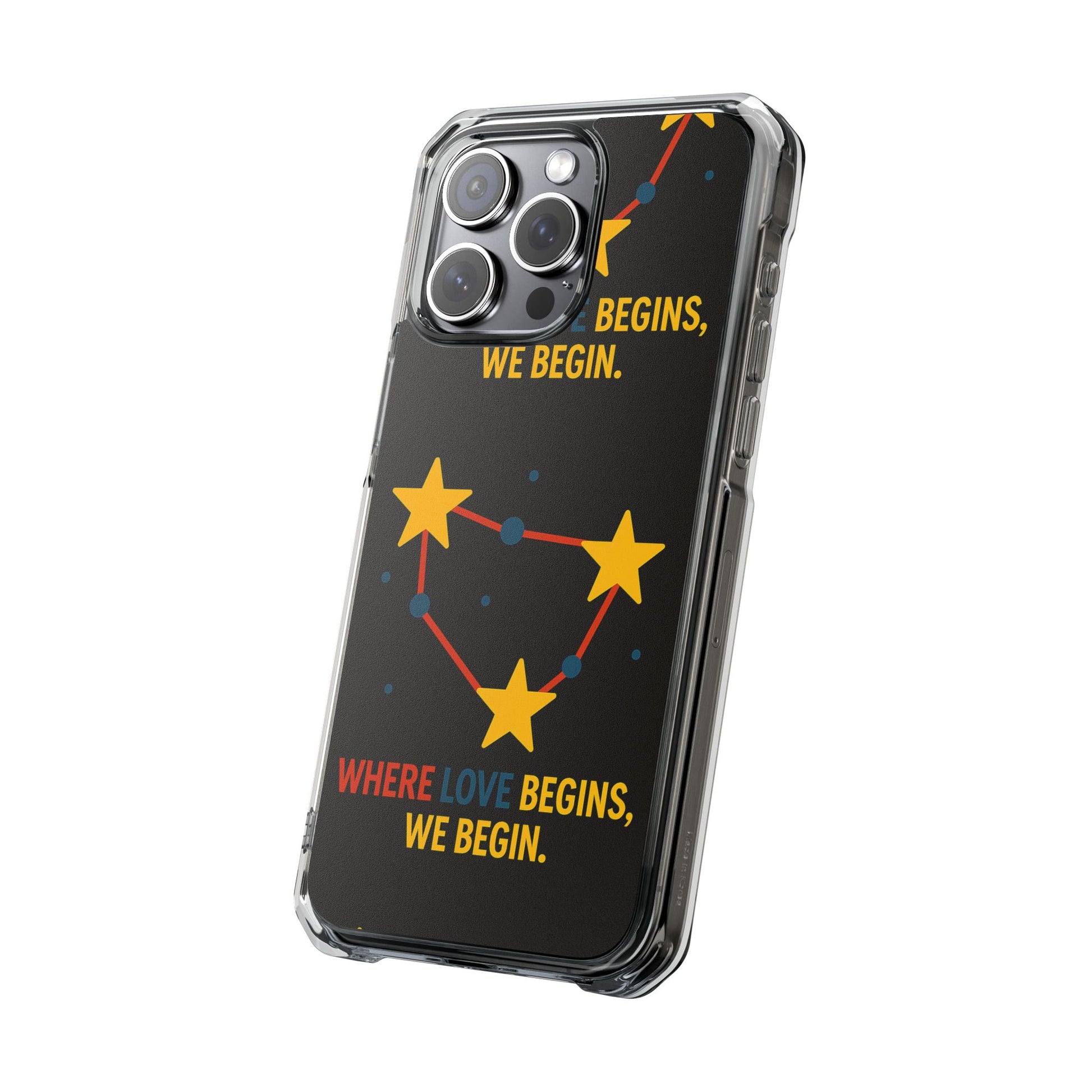 iPhone Case Star Constellation - MagSafe Compatible Clear Impact Protection