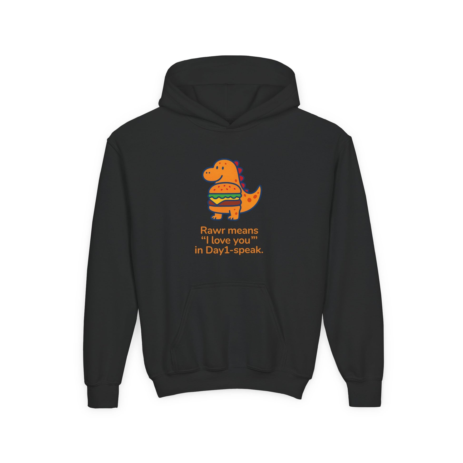“Rawrie Dinosaur Youth Hoodie - Rawr Means I Love You Kids Sweatshirt”