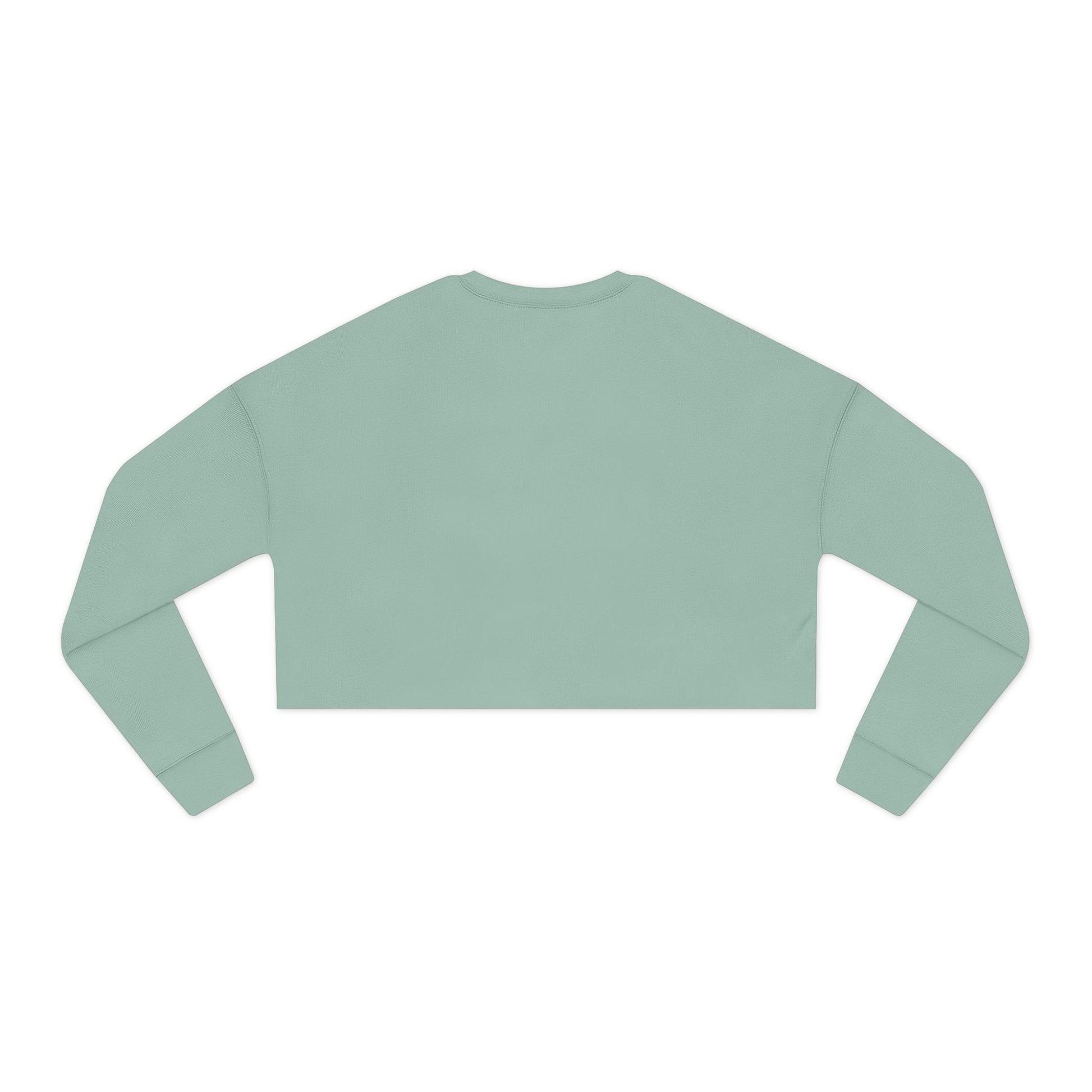 “Giggles McRainbow Day 1 Daughter Women’s Cropped Sweatshirt - Sage Green”