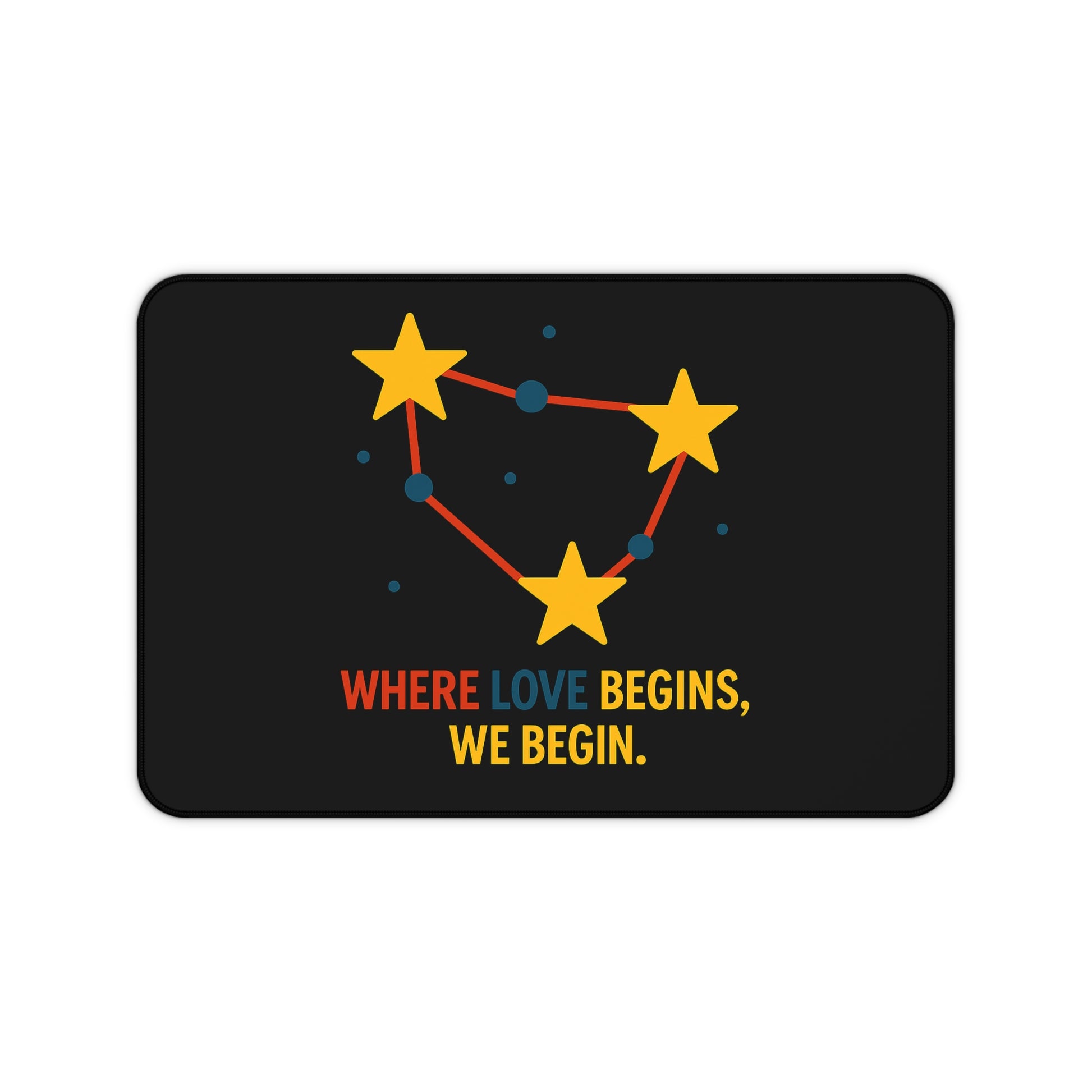 “Large Desk Mat - Star Constellation Mouse Pad | Non-Slip Office Accessory”