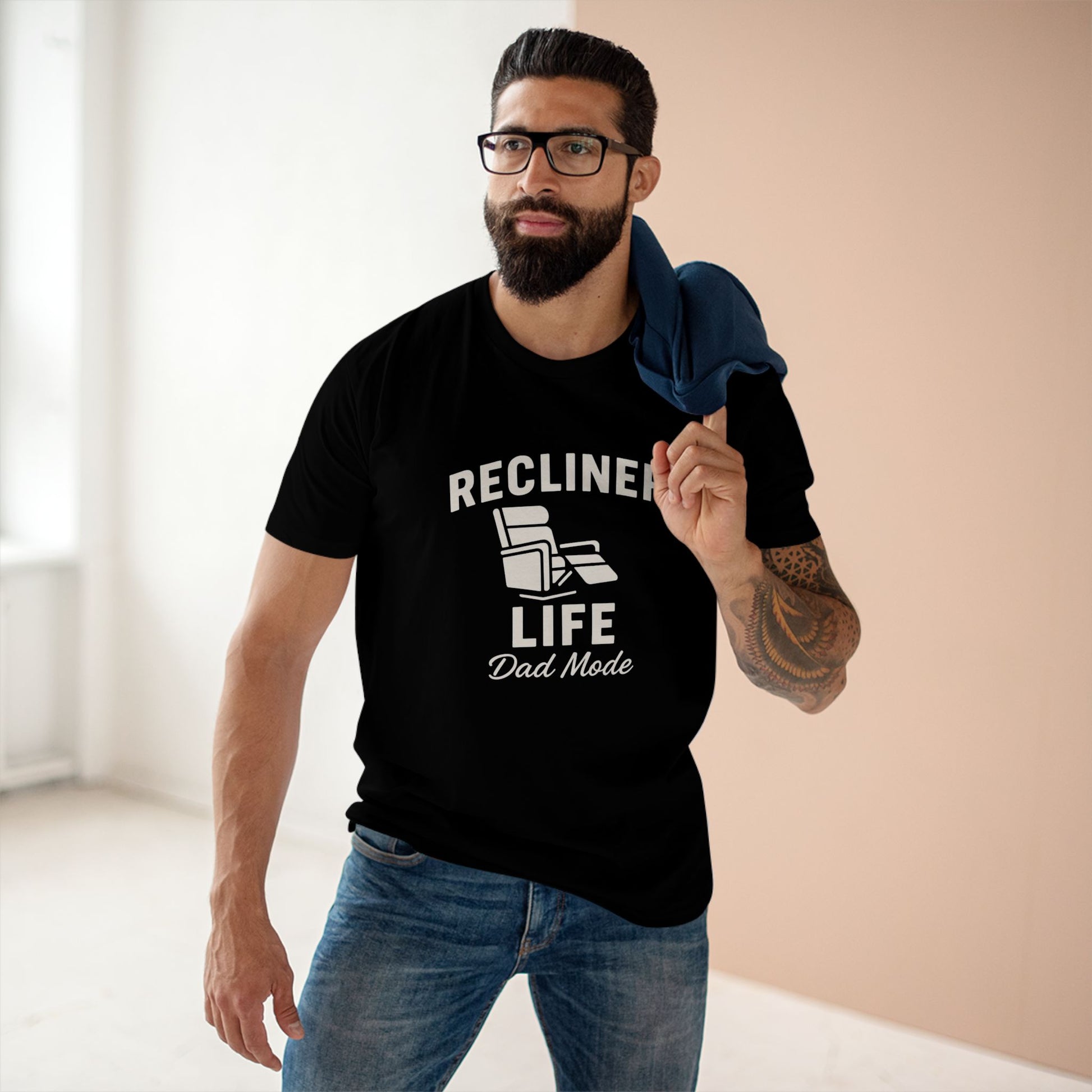 Tee Shirt Dad Mode Recliner Life Adult Staple Tee