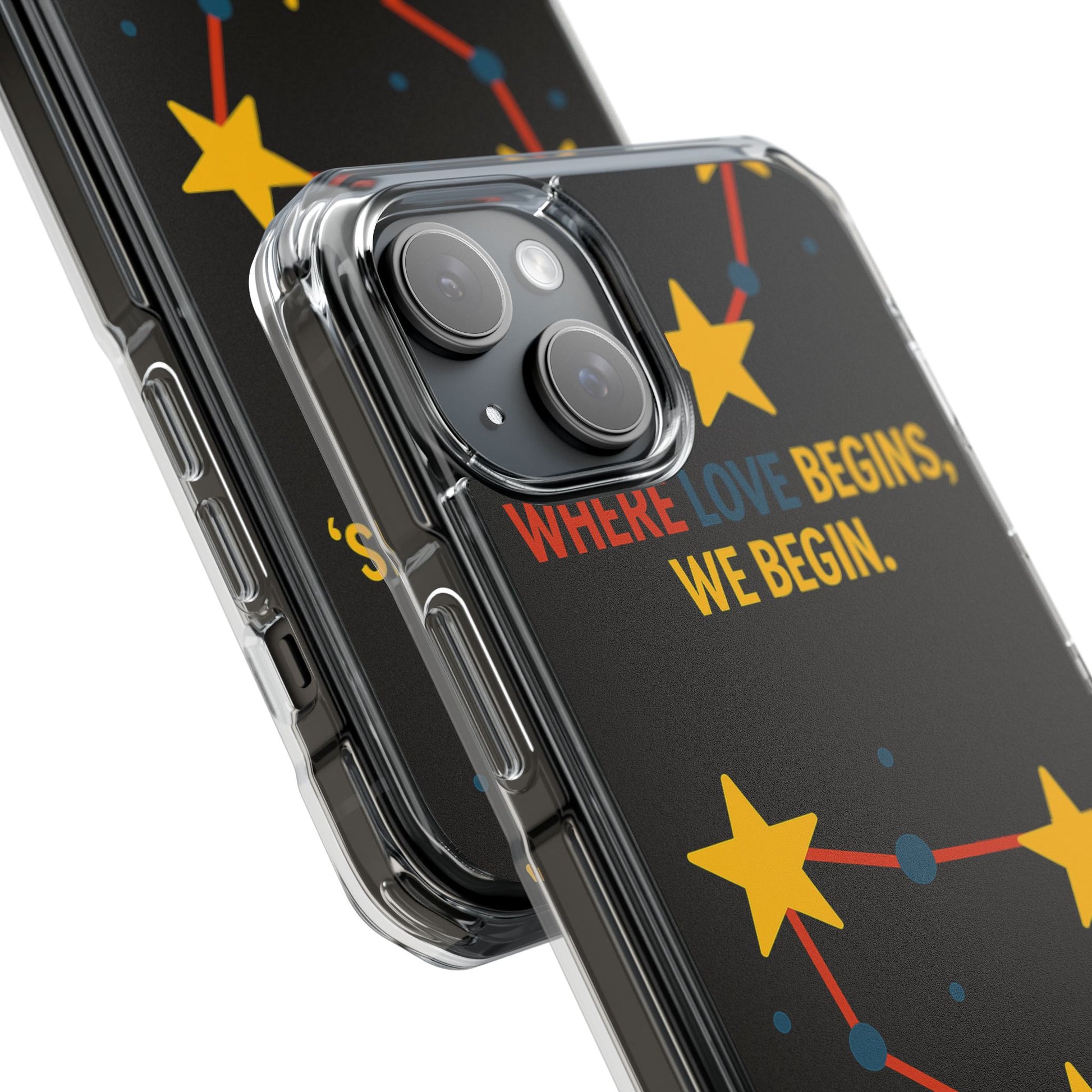 iPhone Case Star Constellation - MagSafe Compatible Clear Impact Protection