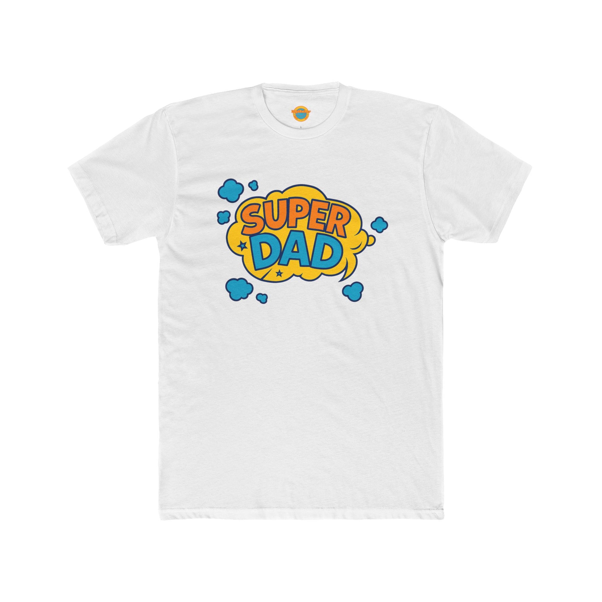Cotton Crew Tee - Day1father Branded Super Dad Tee