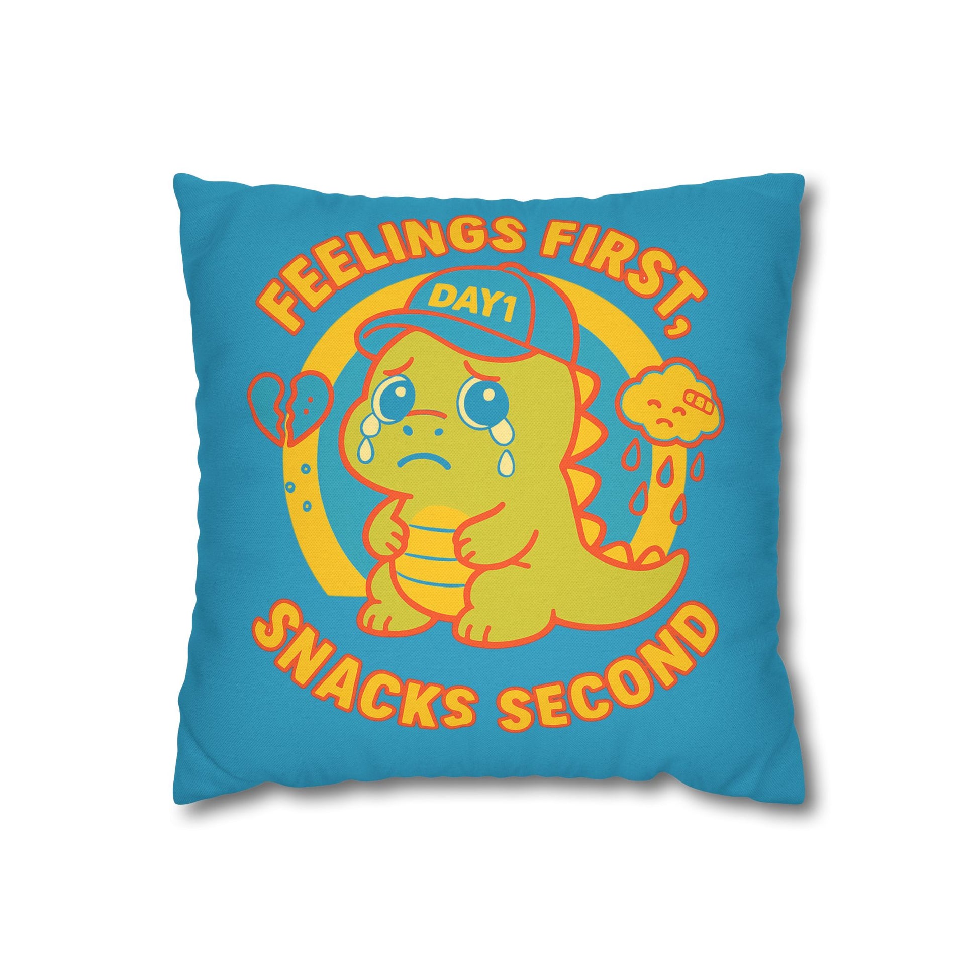 “Weepy Rex Feelings First Dinosaur Pillowcase”