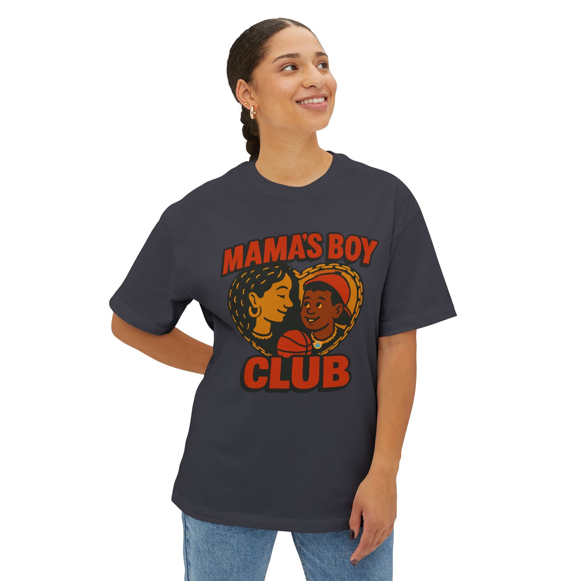 Oversized Tee Mama's Boy Club Unisex Shirt
