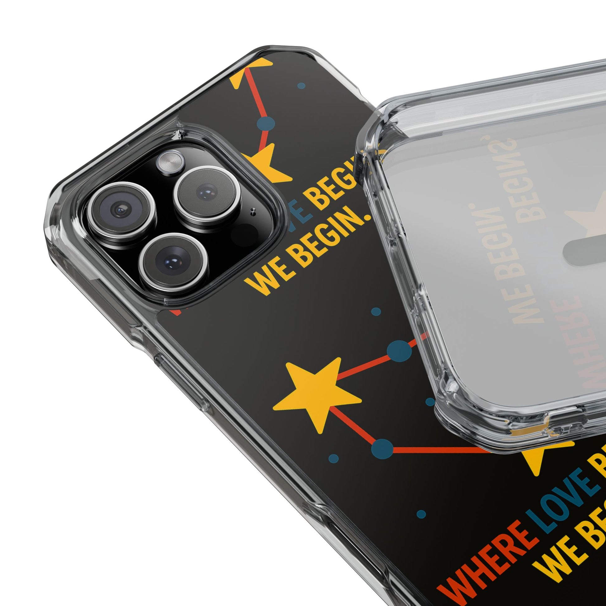 iPhone Case Star Constellation - MagSafe Compatible Clear Impact Protection
