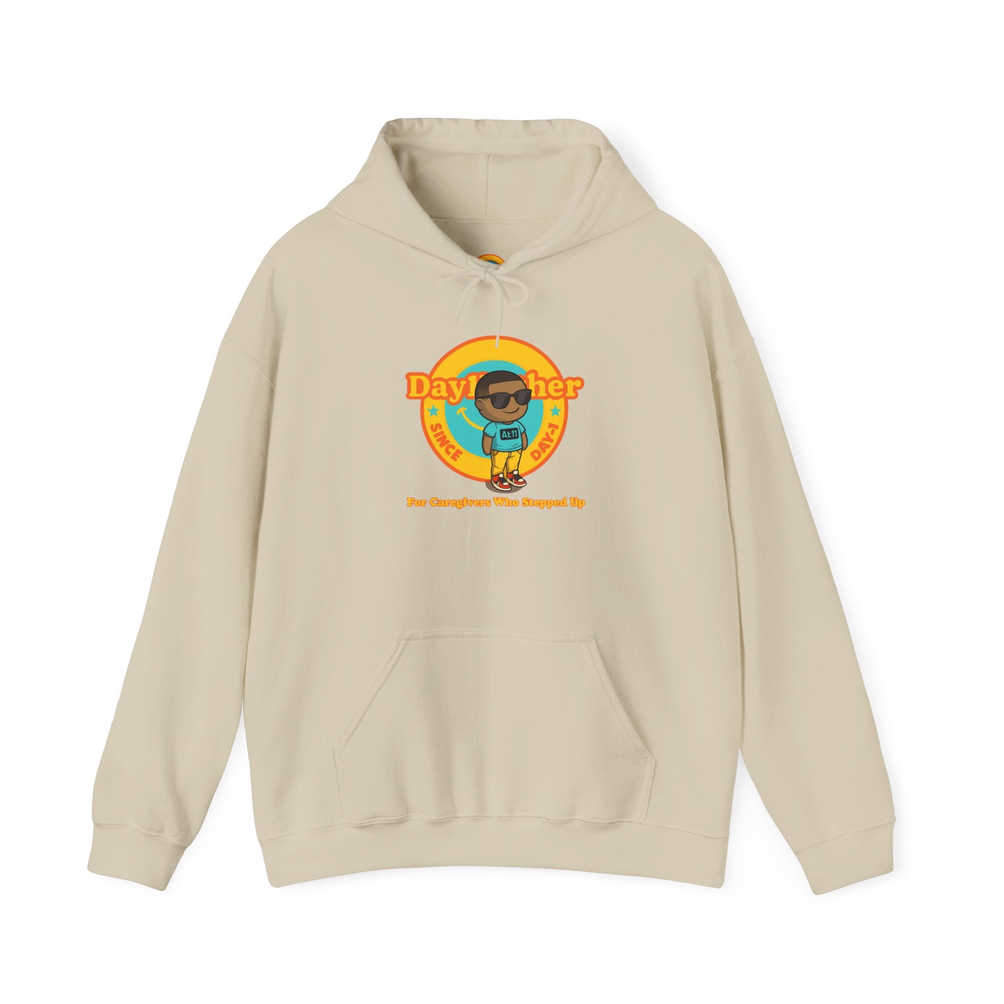 Day1Father Caregiver Hoodie - The Kid Who Became the Parent at 11 | Raw Real Unapologetic