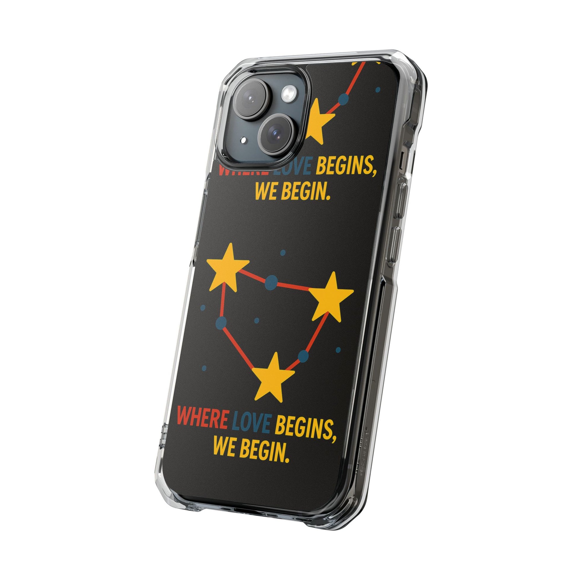 iPhone Case Star Constellation - MagSafe Compatible Clear Impact Protection