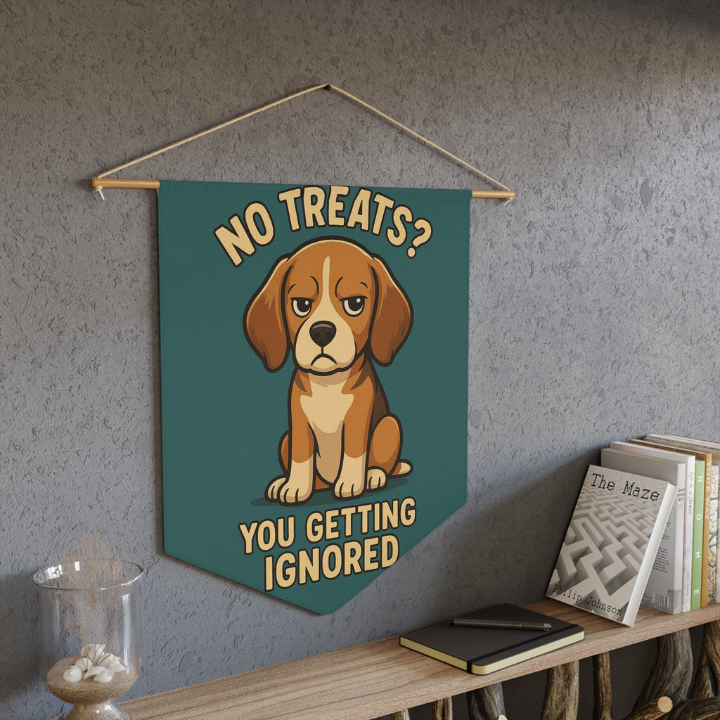 Cute Dog Pennant- No Treats?