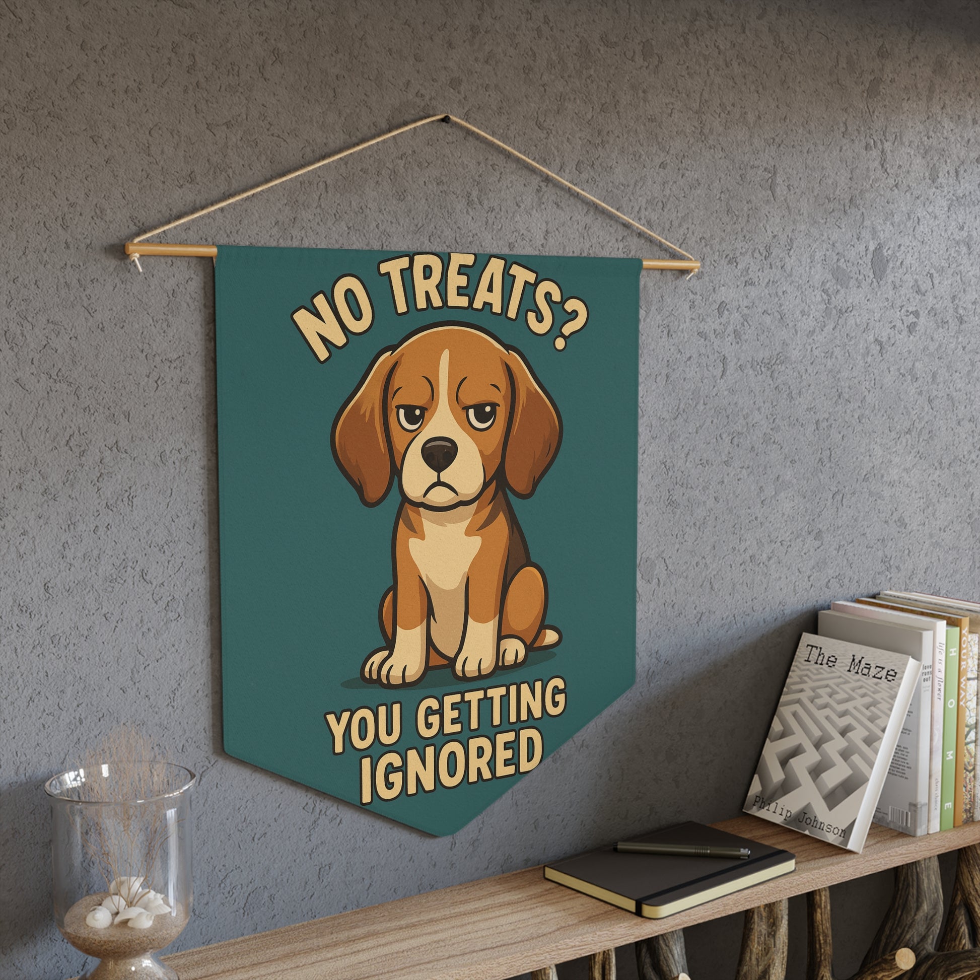 Cute Dog Pennant- No Treats?