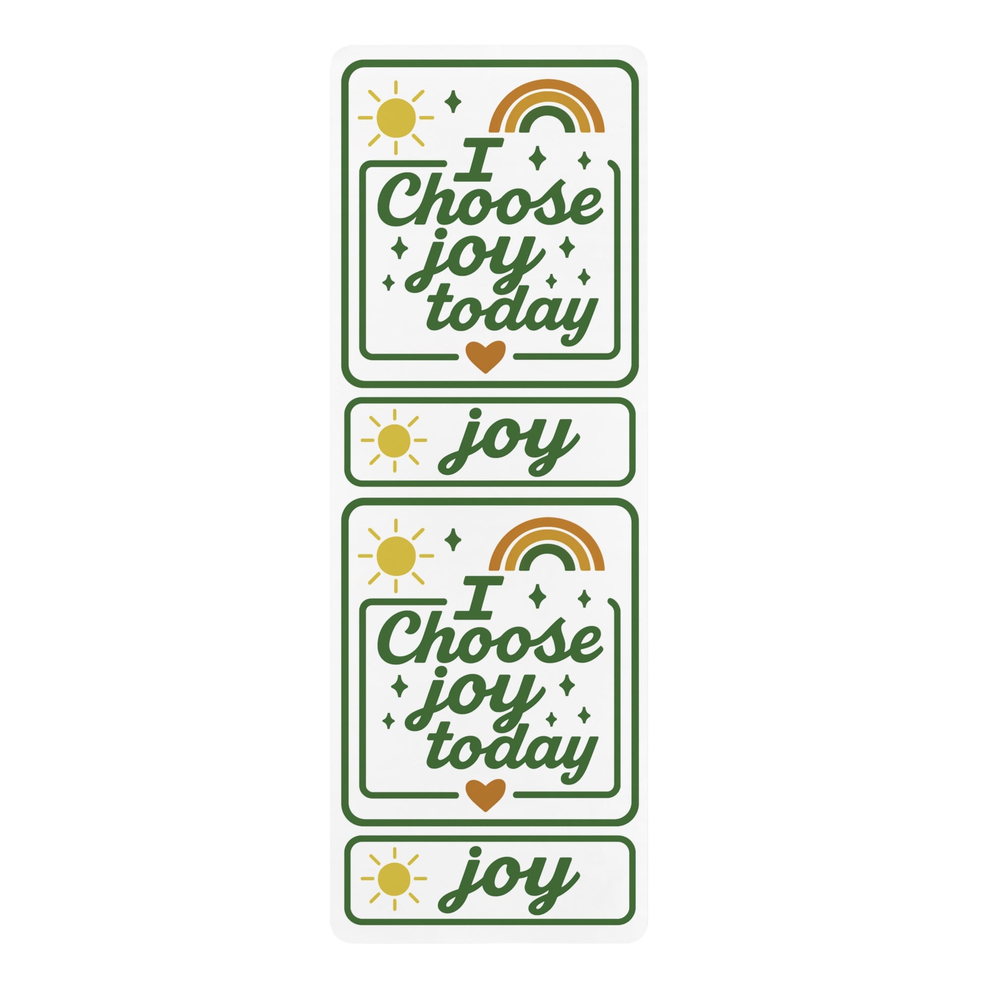 “Choose Joy Today Yoga Mat - Motivational Eco-Friendly Exercise Mat”