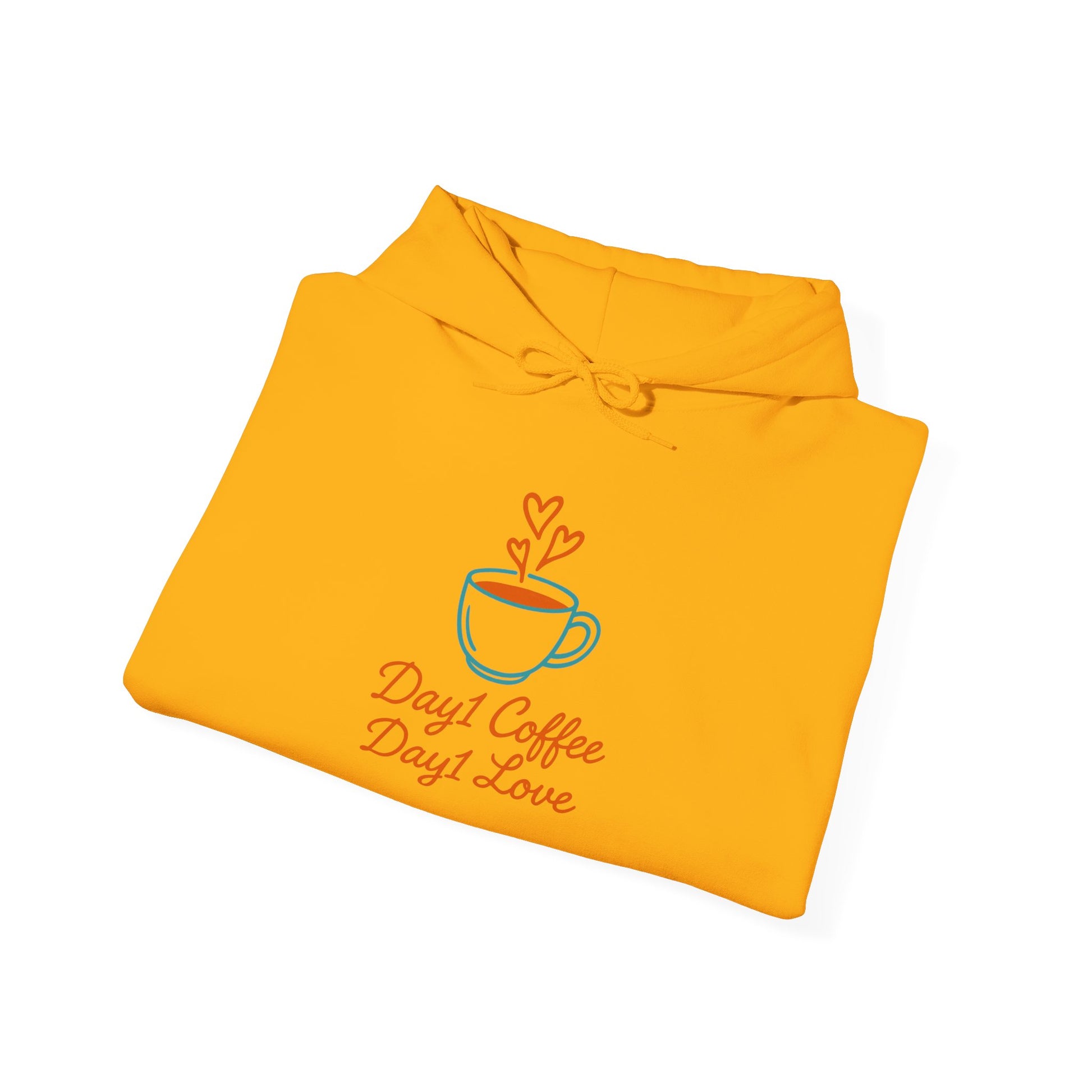 “Day1 Coffee Love Hoodie - Cozy Sweatshirt”