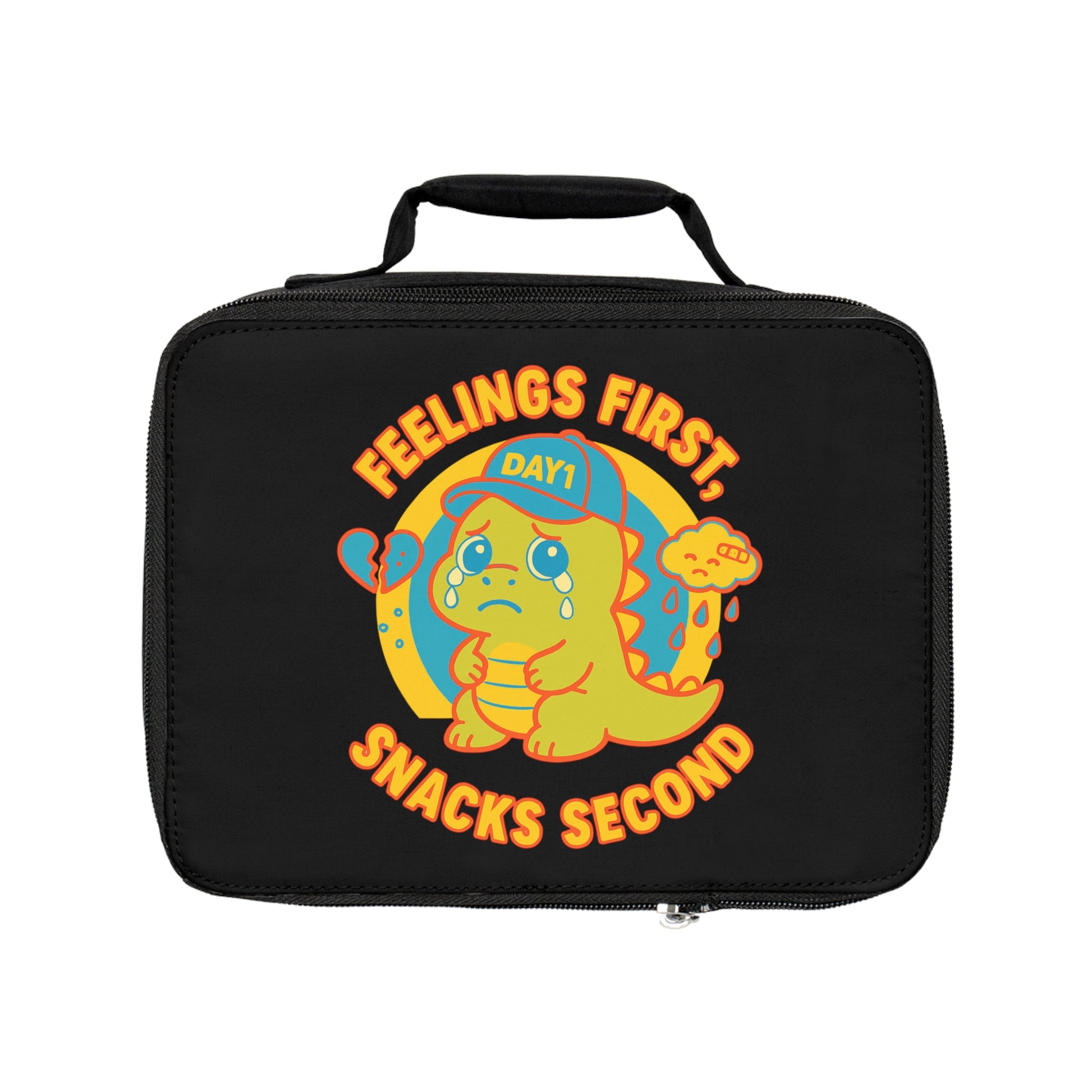 “Weepy Rex Dinosaur Lunch Bag - Emotional Wellness Kids Lunchbox”