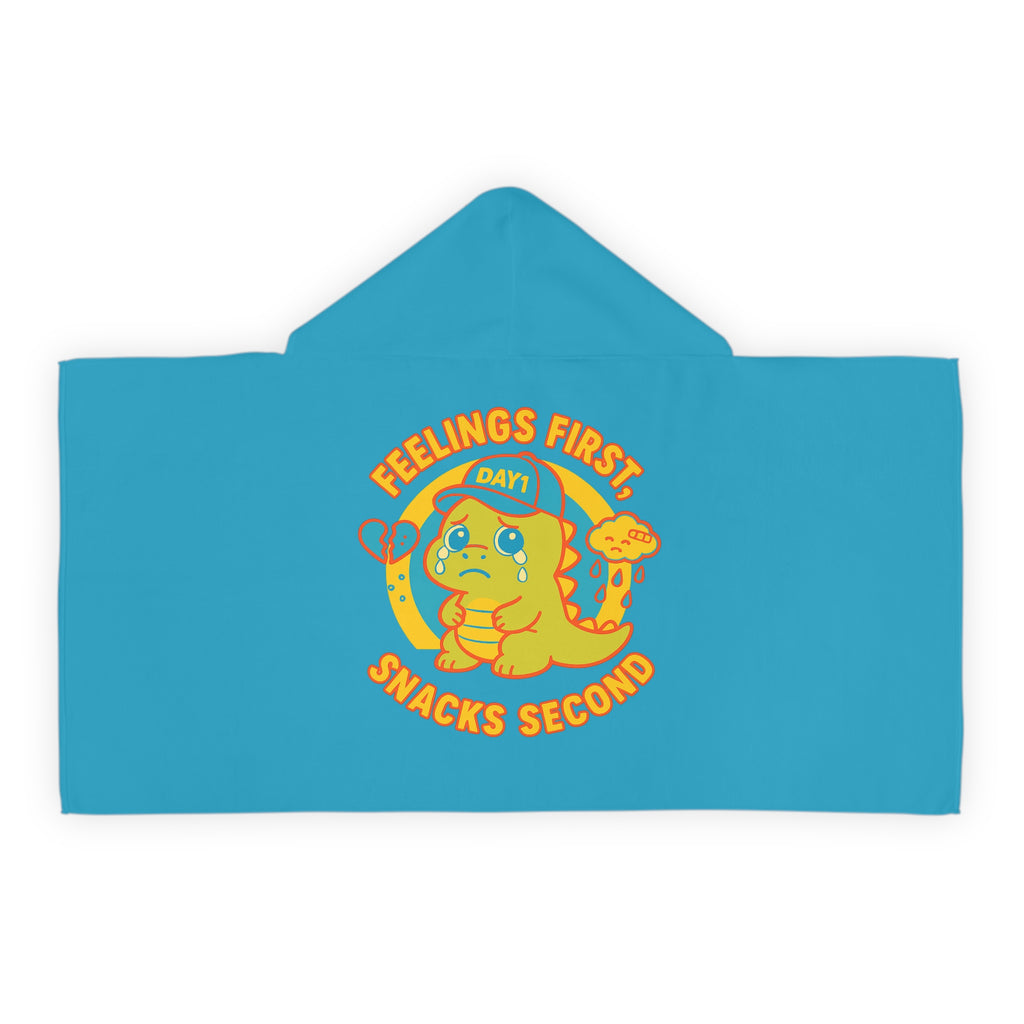 “Weepy Rex Kids Hooded Towel- Feelings First Bath Towel”