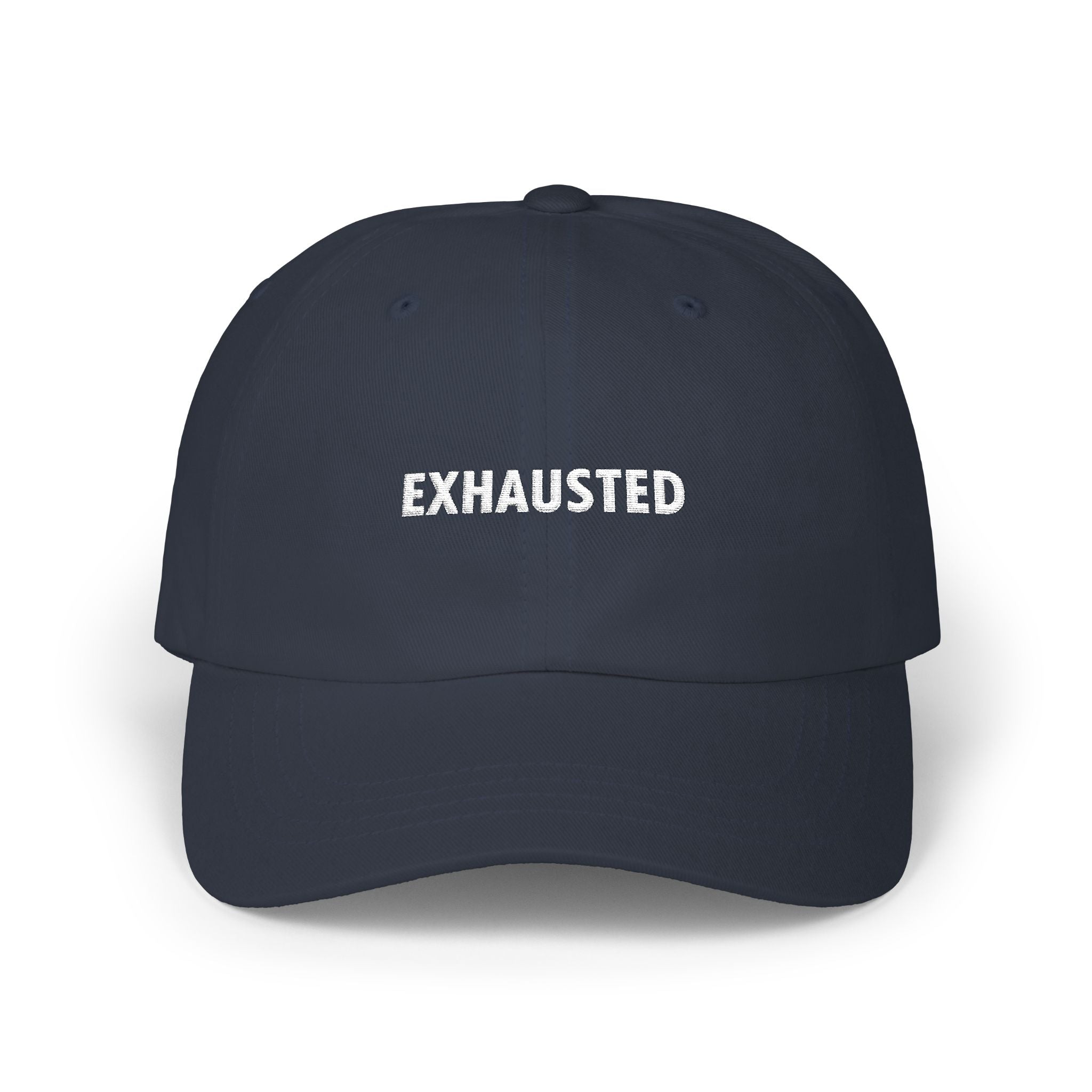 Exhausted Dad Cap - Caregiver Hat - Baseball Cap - Unisex Dad Hat - Day1father