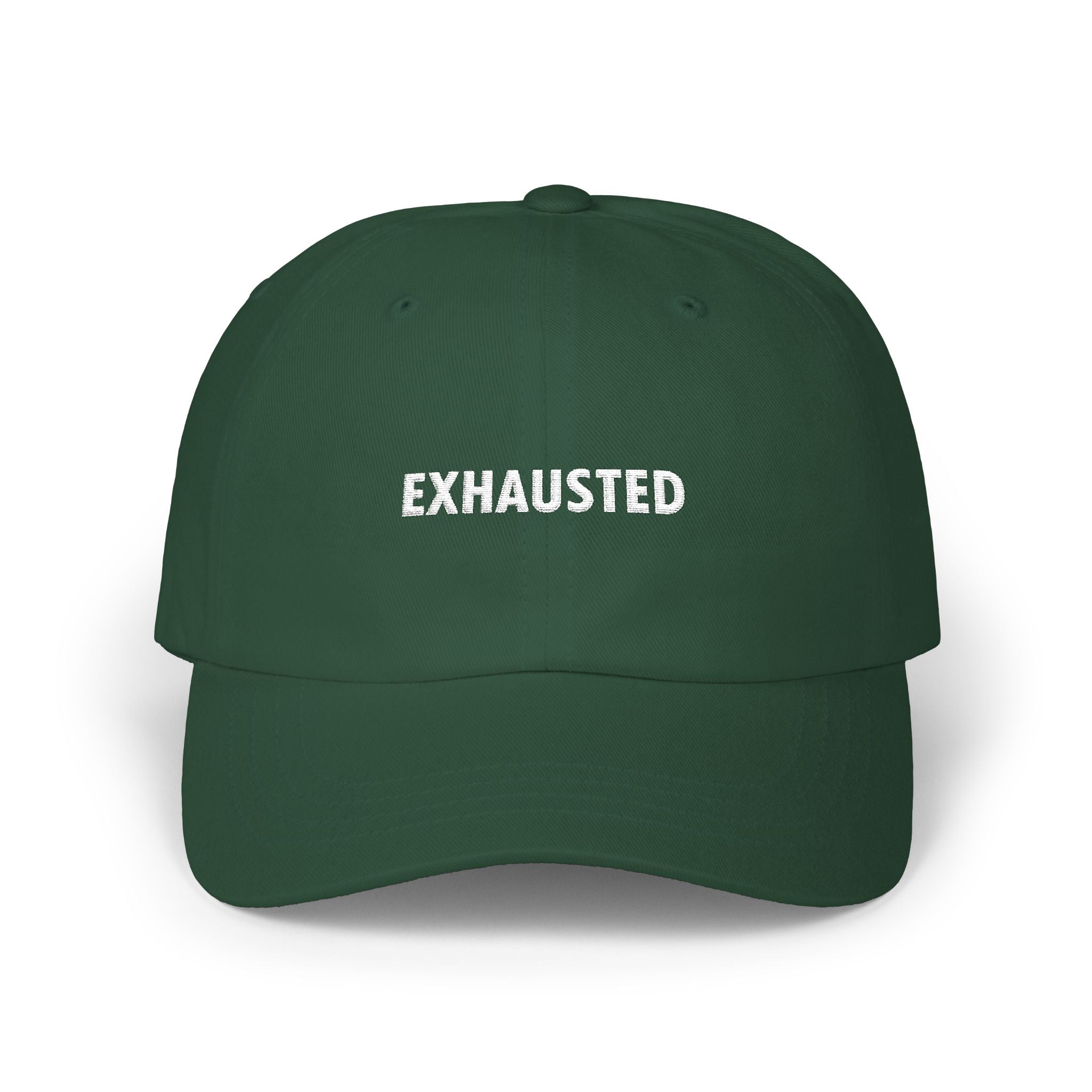 Exhausted Dad Cap - Caregiver Hat - Baseball Cap - Unisex Dad Hat - Day1father