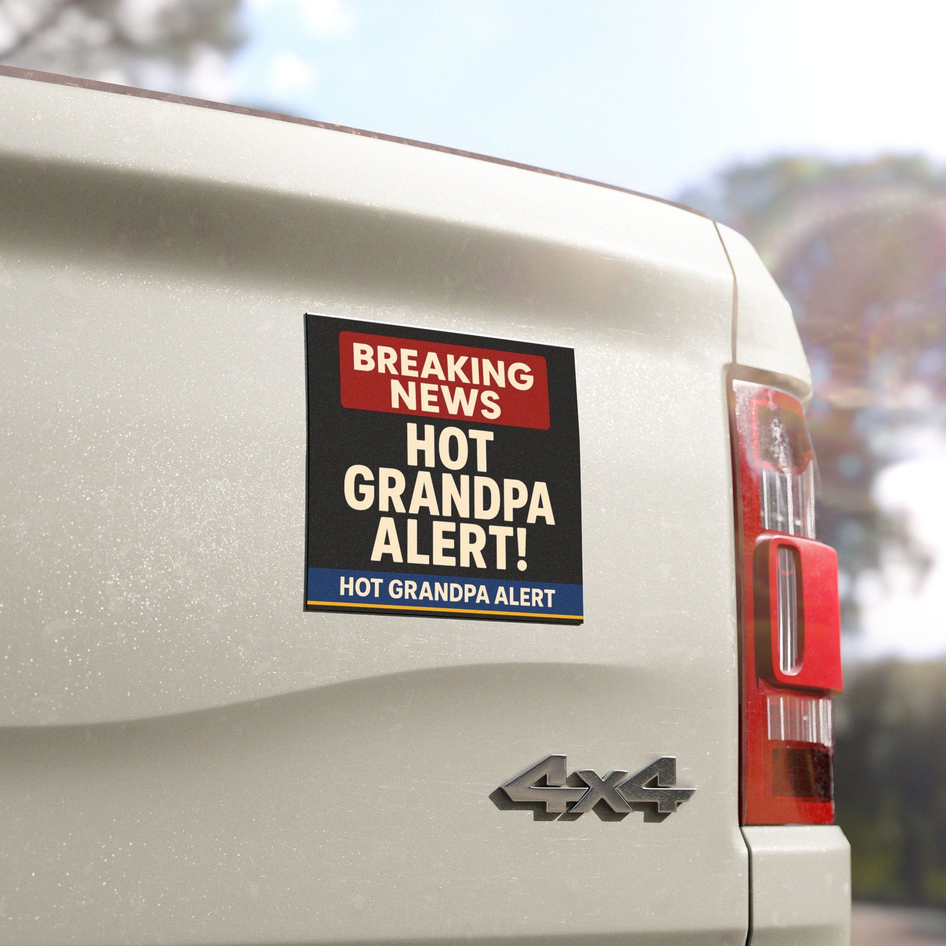 Car Magnet- Hot Grandpa Alert