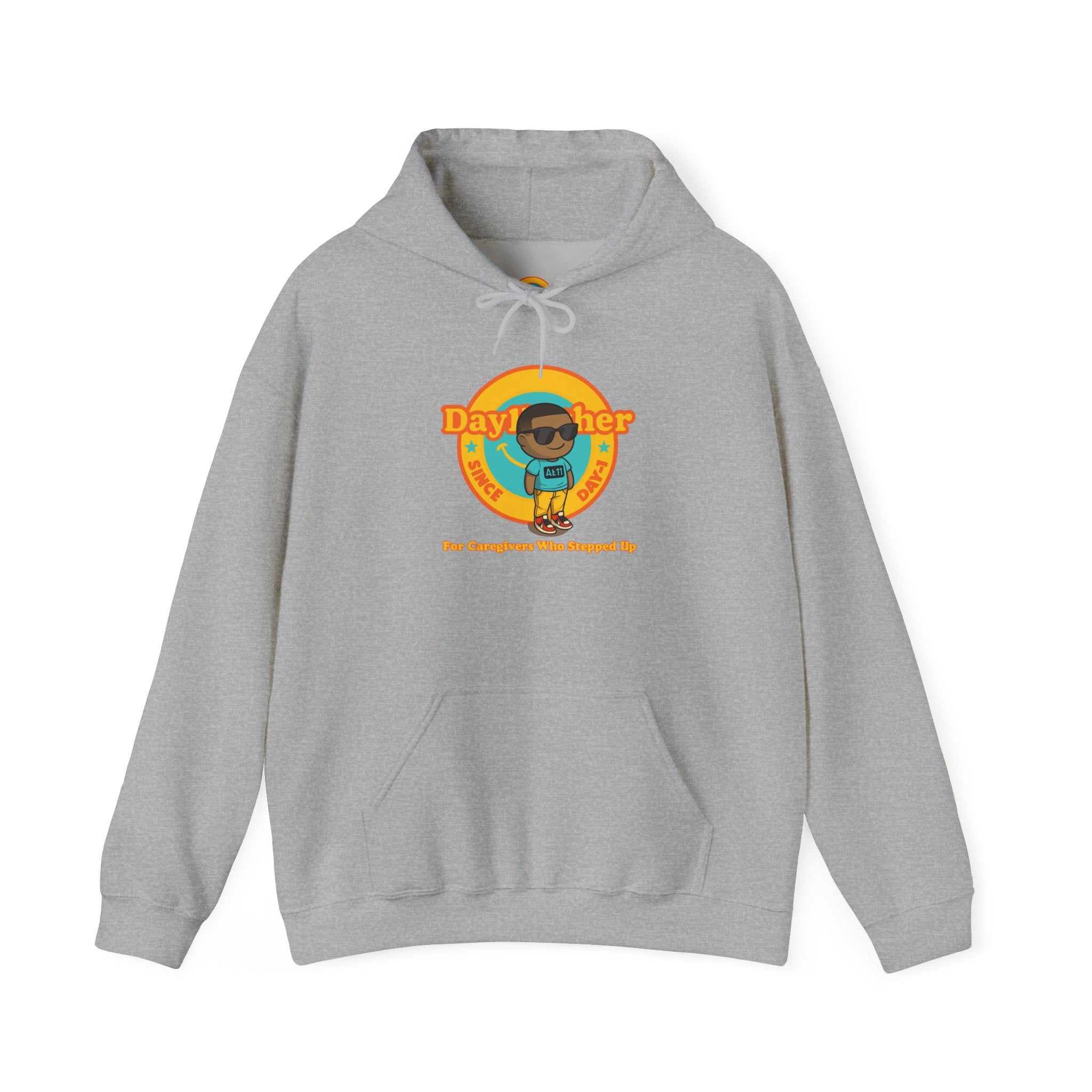 Day1Father Caregiver Hoodie - The Kid Who Became the Parent at 11 | Raw Real Unapologetic