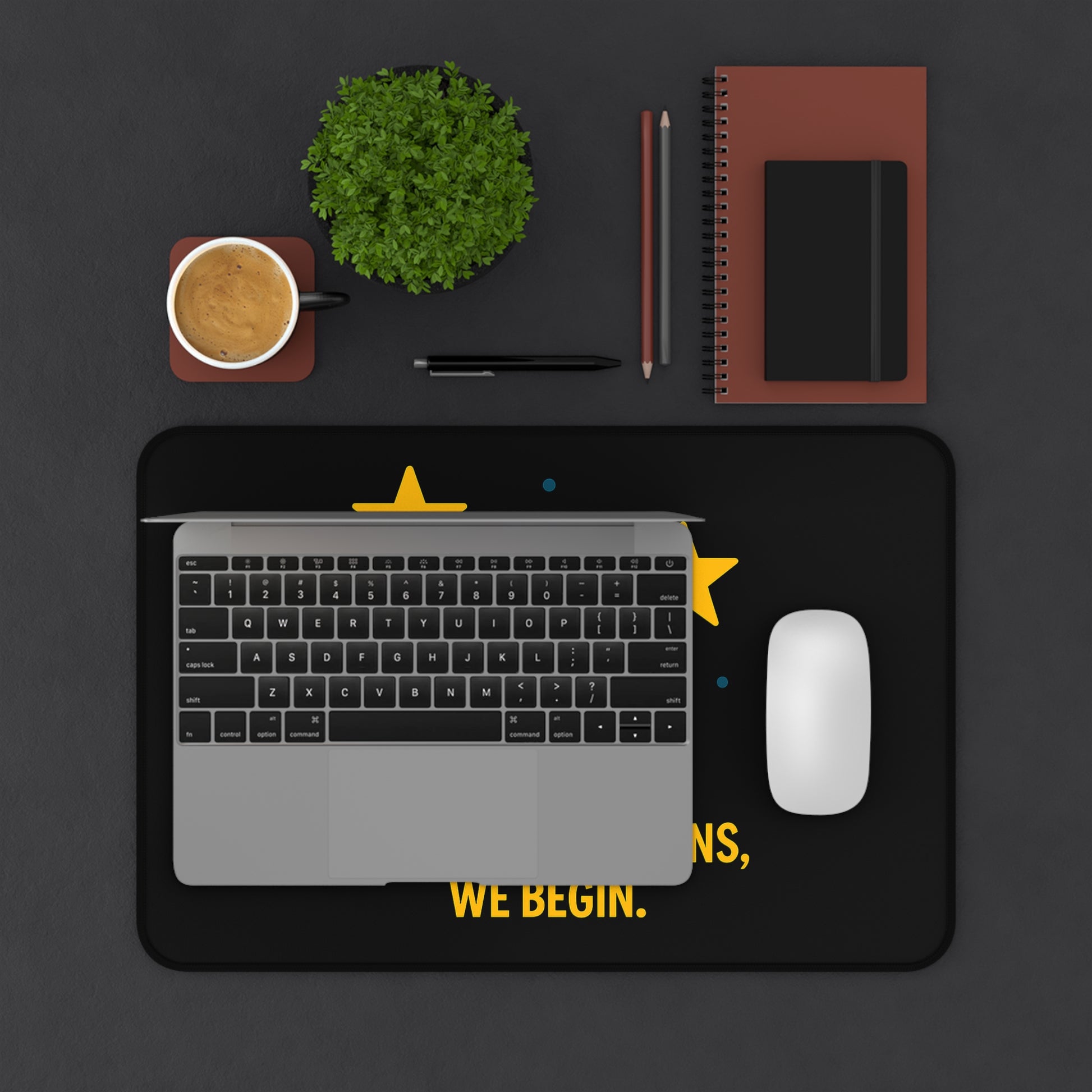 “Large Desk Mat - Star Constellation Mouse Pad | Non-Slip Office Accessory”