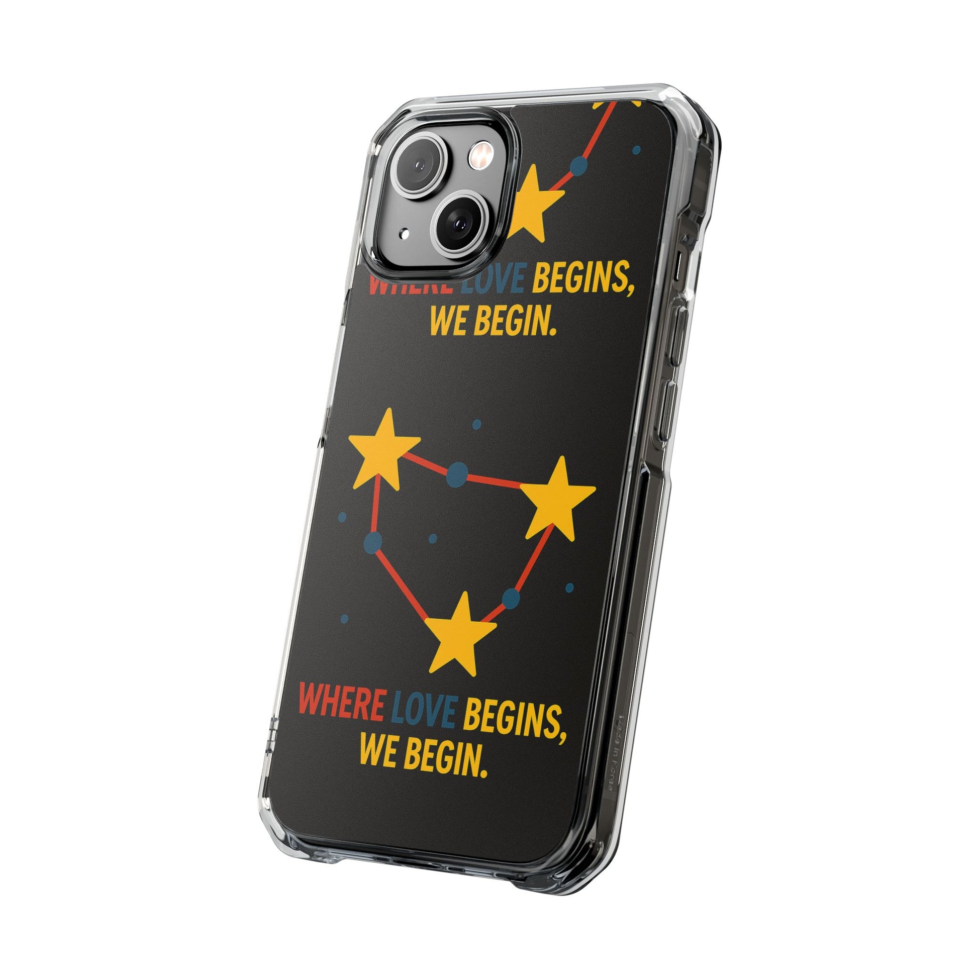 iPhone Case Star Constellation - MagSafe Compatible Clear Impact Protection
