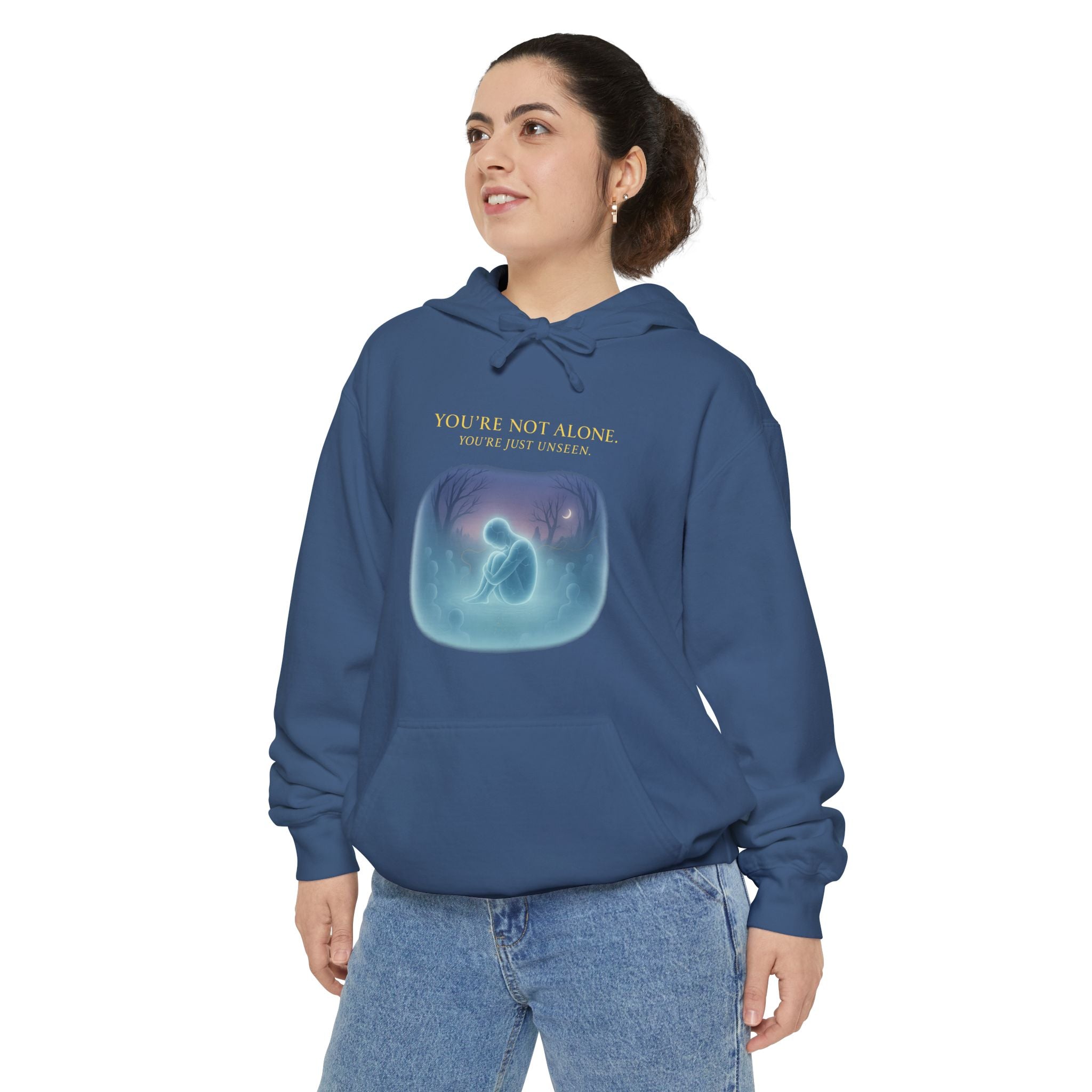 Unseen Caregiver Hoodie | Support for Invisible Caregivers | Day1father Garment-Dyed Comfort Sweatshirt
