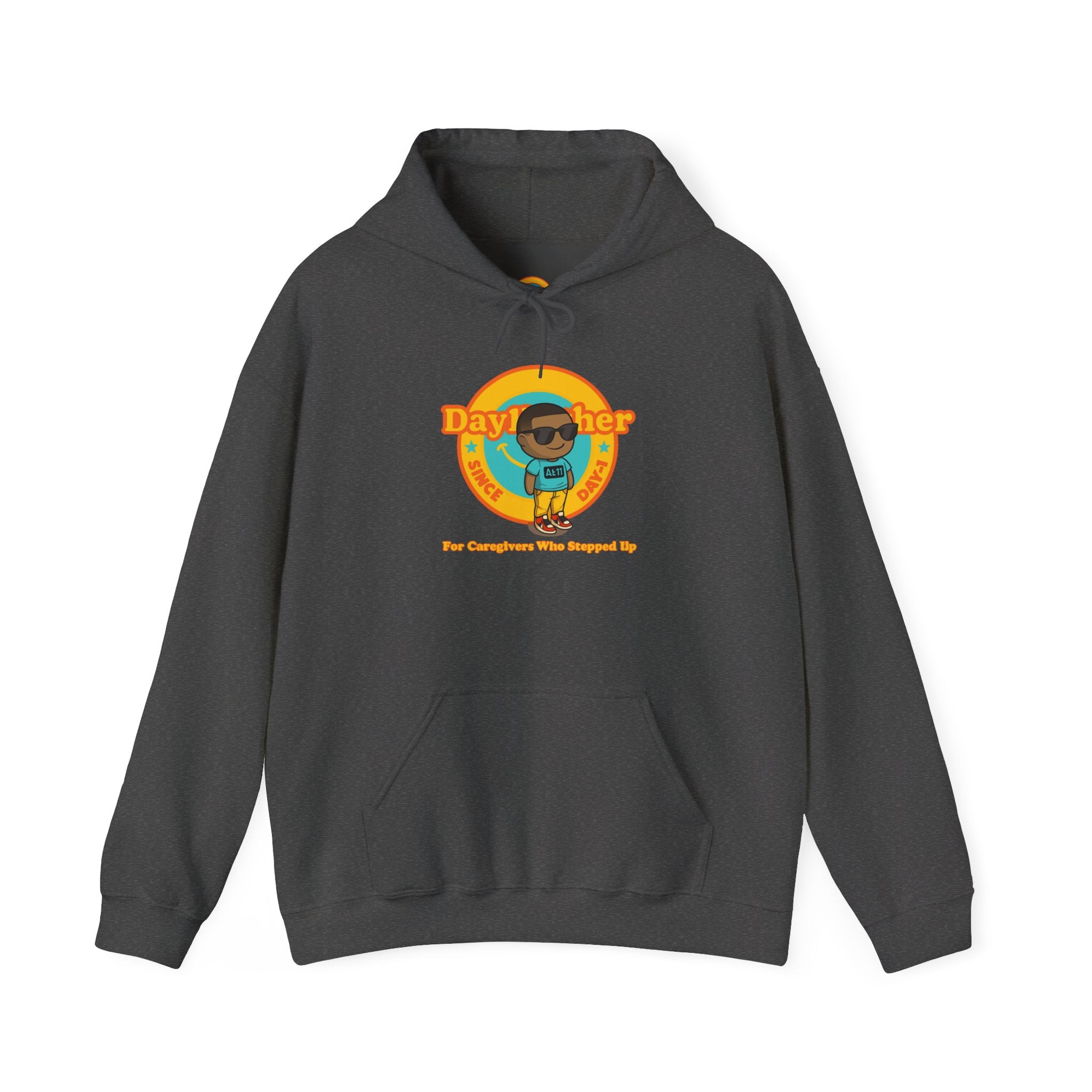 Day1Father Caregiver Hoodie - The Kid Who Became the Parent at 11 | Raw Real Unapologetic
