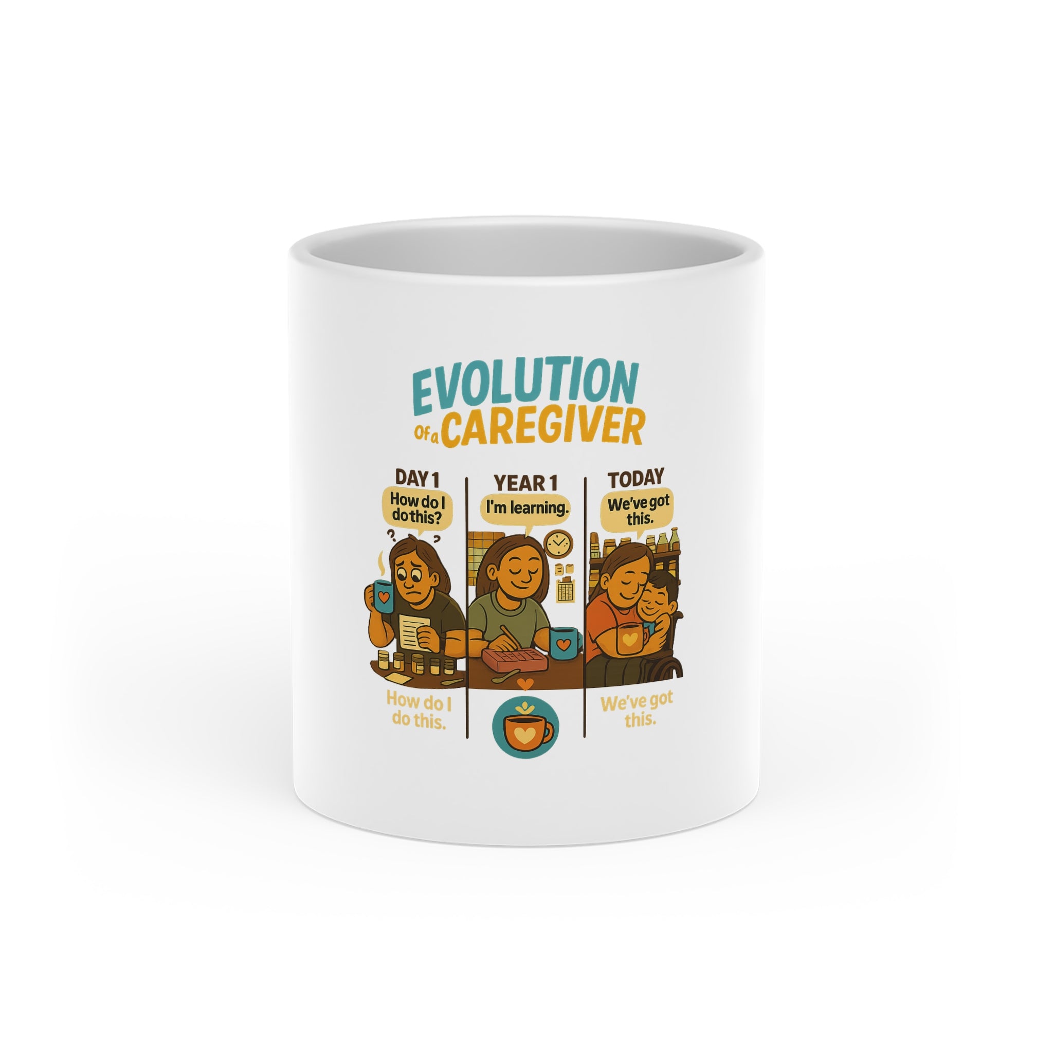 Evolution of a Caregiver Mug | Day1 to Today | Caregiver Journey Gift | Day1Father