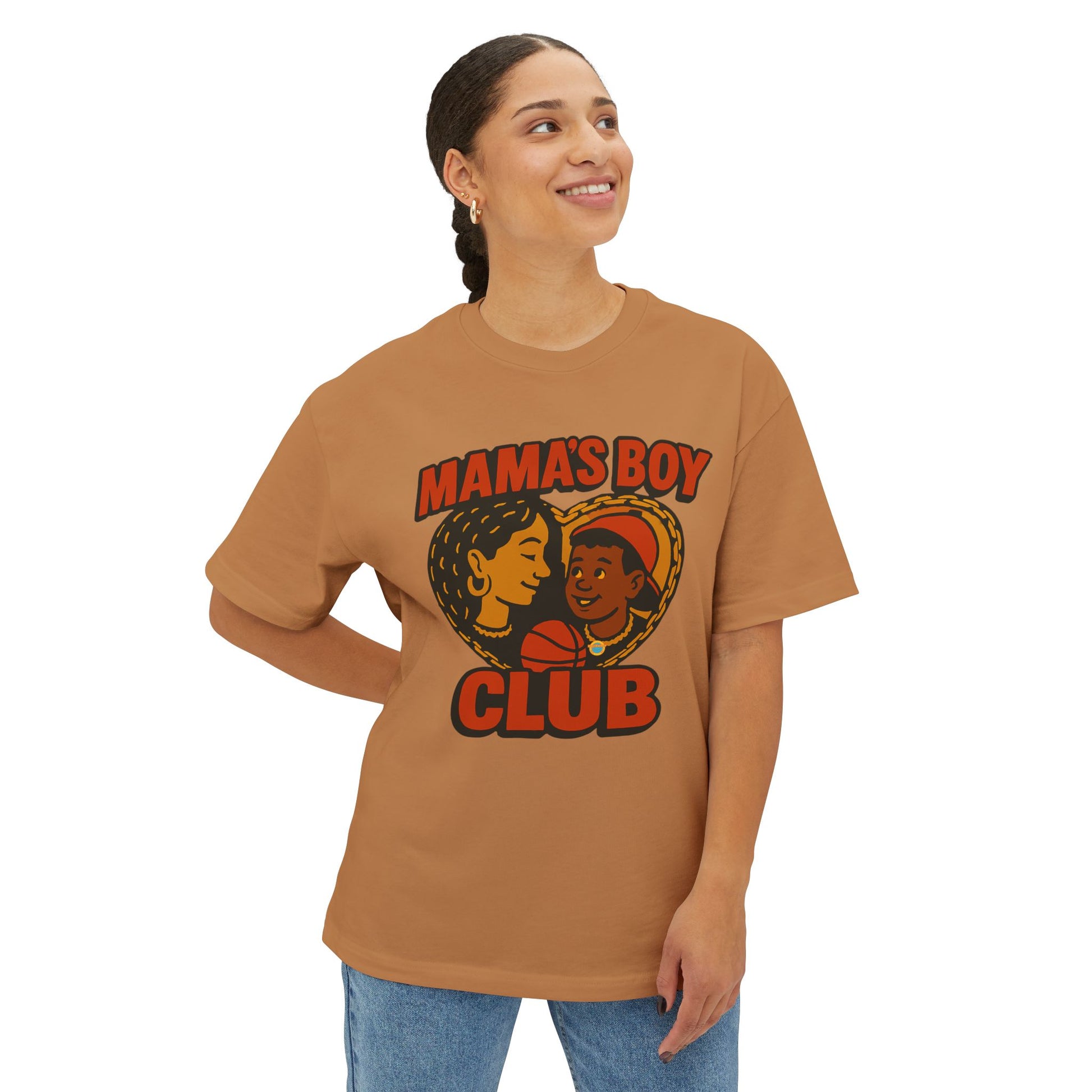 Oversized Tee Mama's Boy Club Unisex Shirt