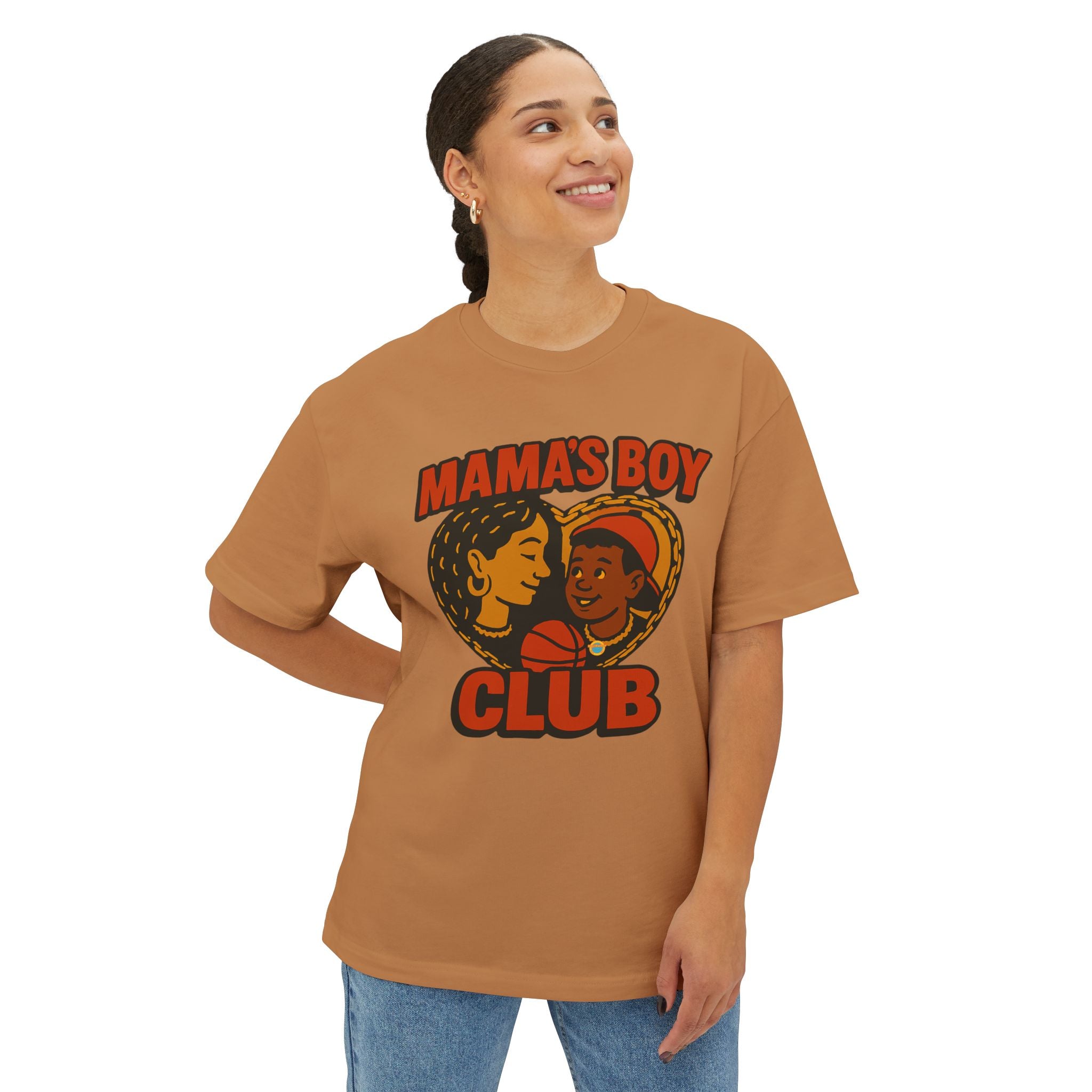 Oversized Tee Mama's Boy Club Unisex Shirt
