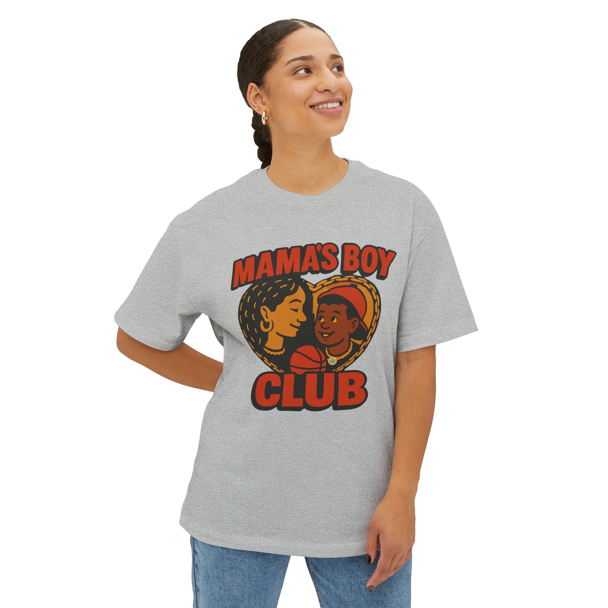 Oversized Tee Mama's Boy Club Unisex Shirt