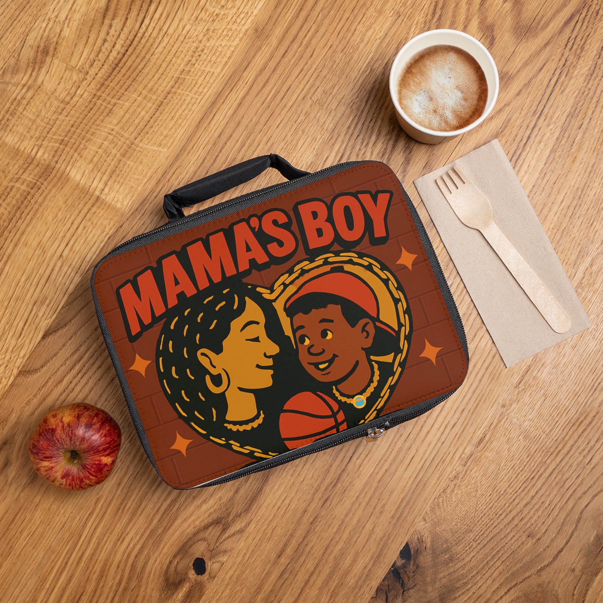 Mama's Boy Club Lunch Bag - Stylish Insulated Bag for School, Work, Picnics, or Outdoors, Fun Kids Lunchbox, Gift for Moms and Sons