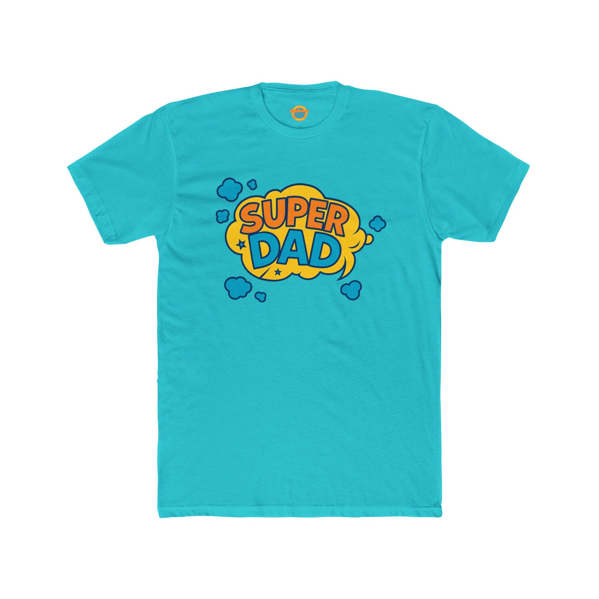 Cotton Crew Tee - Day1father Branded Super Dad Tee