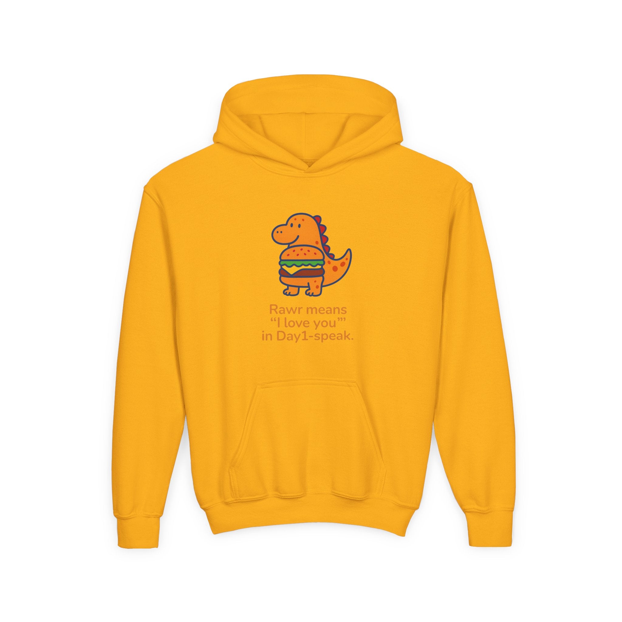 “Rawrie Dinosaur Youth Hoodie - Rawr Means I Love You Kids Sweatshirt”