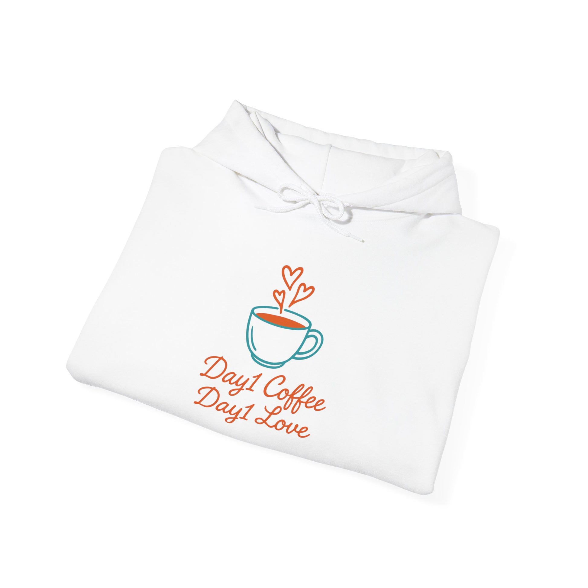“Day1 Coffee Love Hoodie - Cozy Sweatshirt”