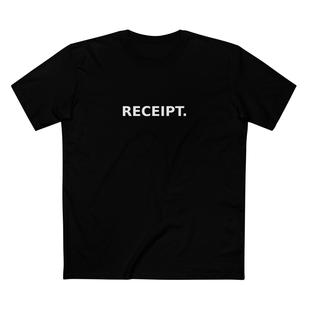 RECEIPT. Tee | Minimalist Survival Mode Graphic Shirt