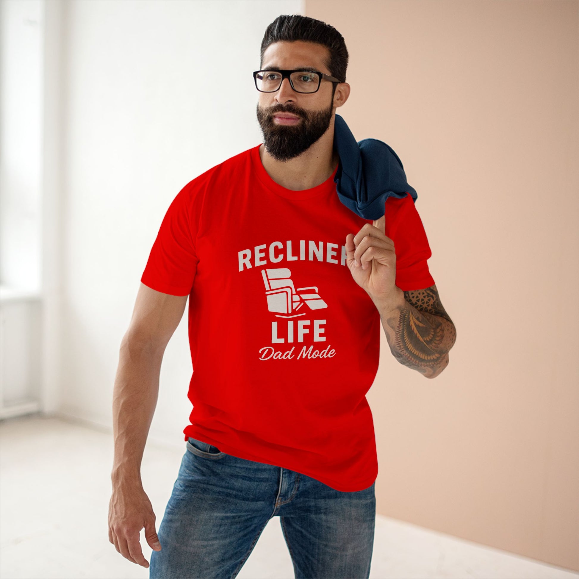 Tee Shirt Dad Mode Recliner Life Adult Staple Tee