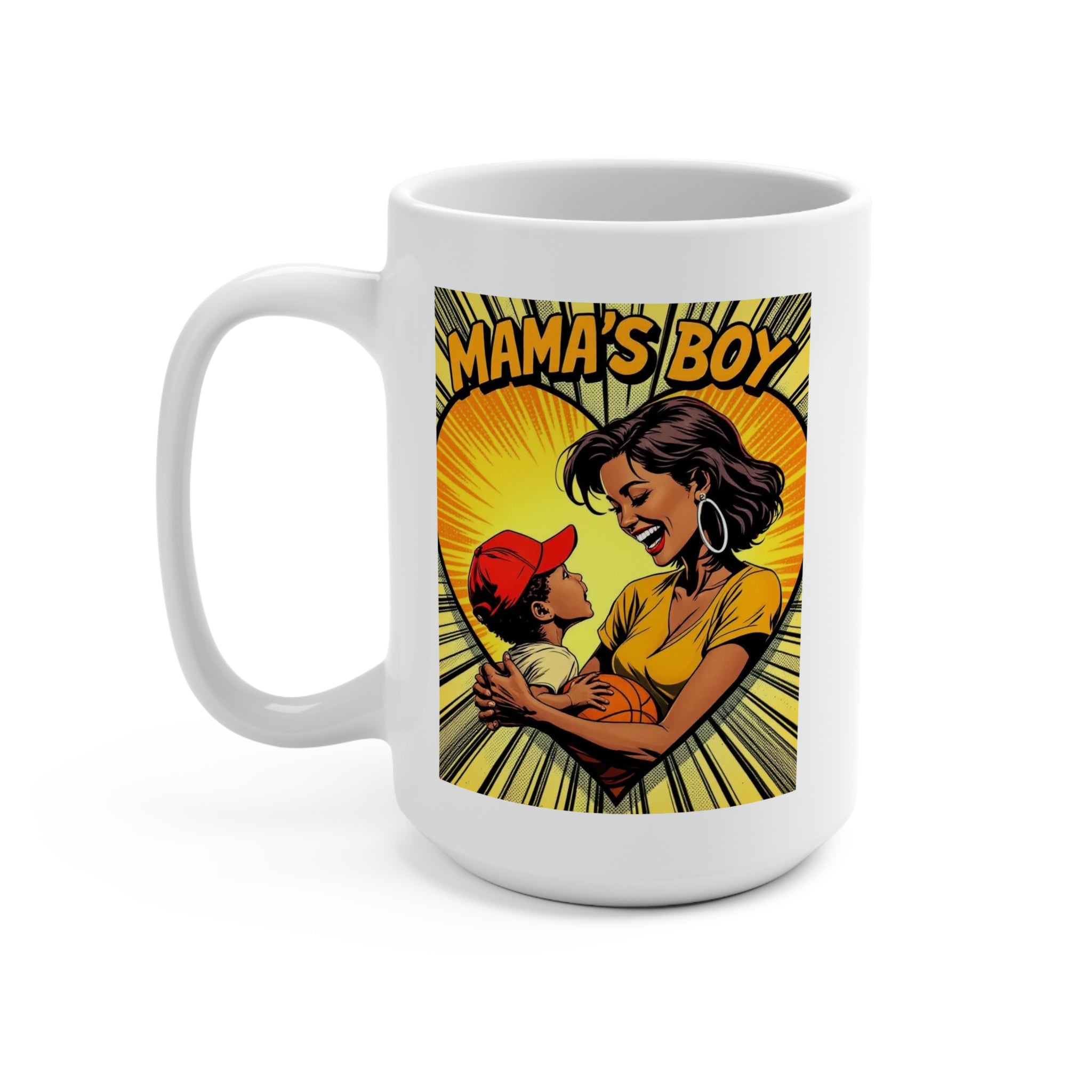 Day1father Mama’s Boy Club Mug | Mother & Son Bond | Single Mom Tribute | 15oz