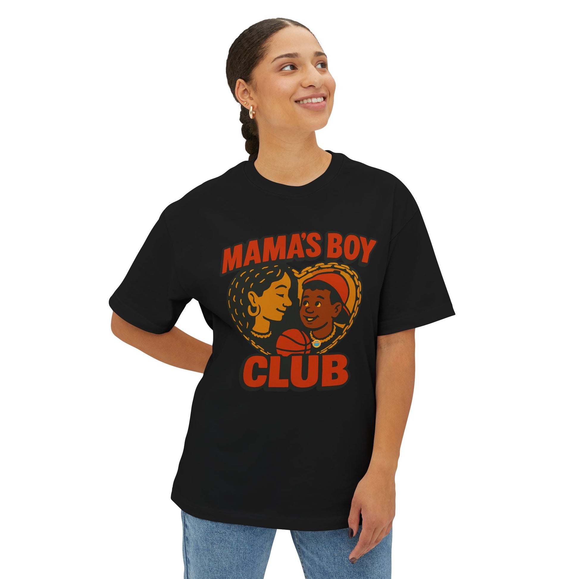 Oversized Tee Mama's Boy Club Unisex Shirt