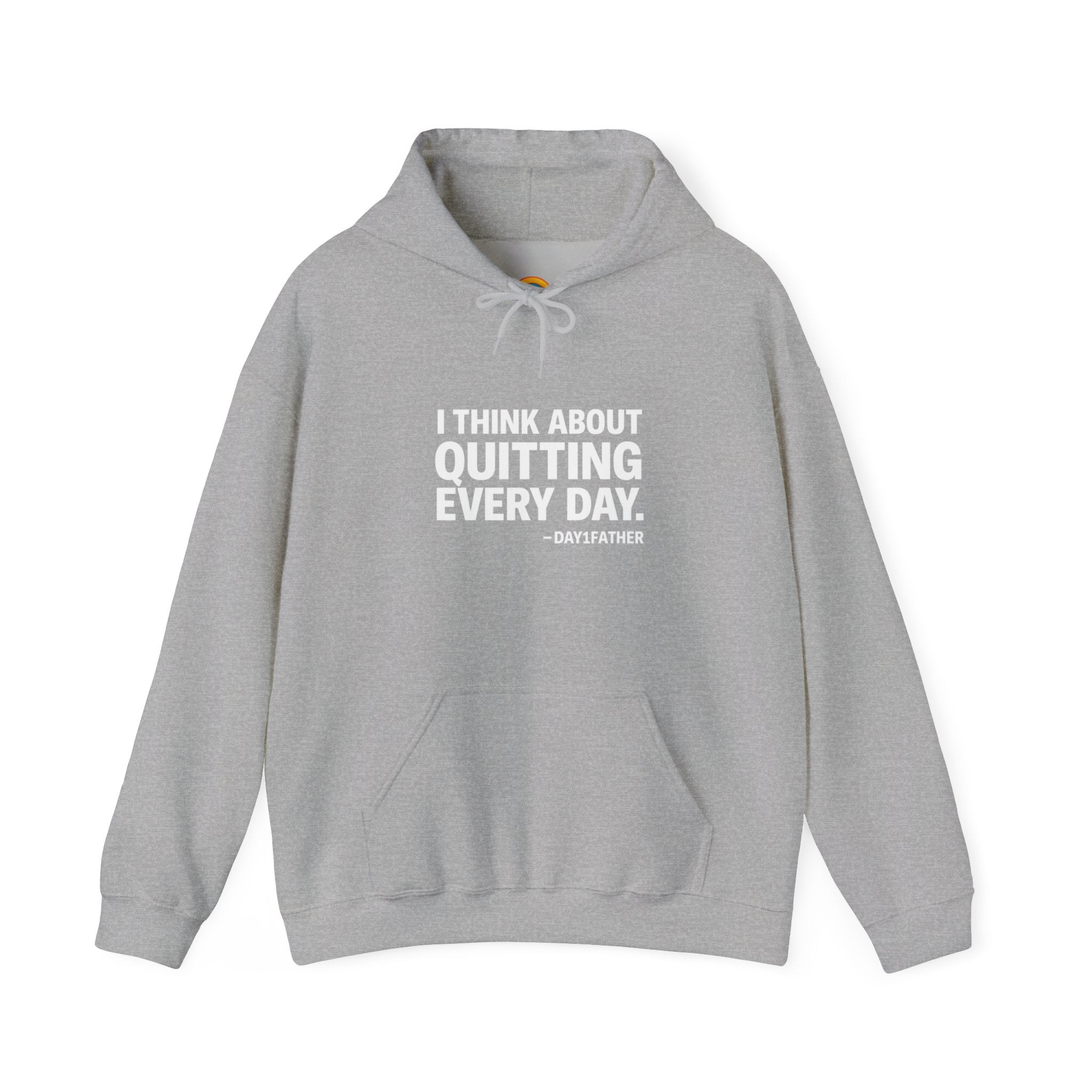 Gift For Exhausted Caregivers | I Think About Quitting Every Day Hoodie | Anti-Toxic Positivity