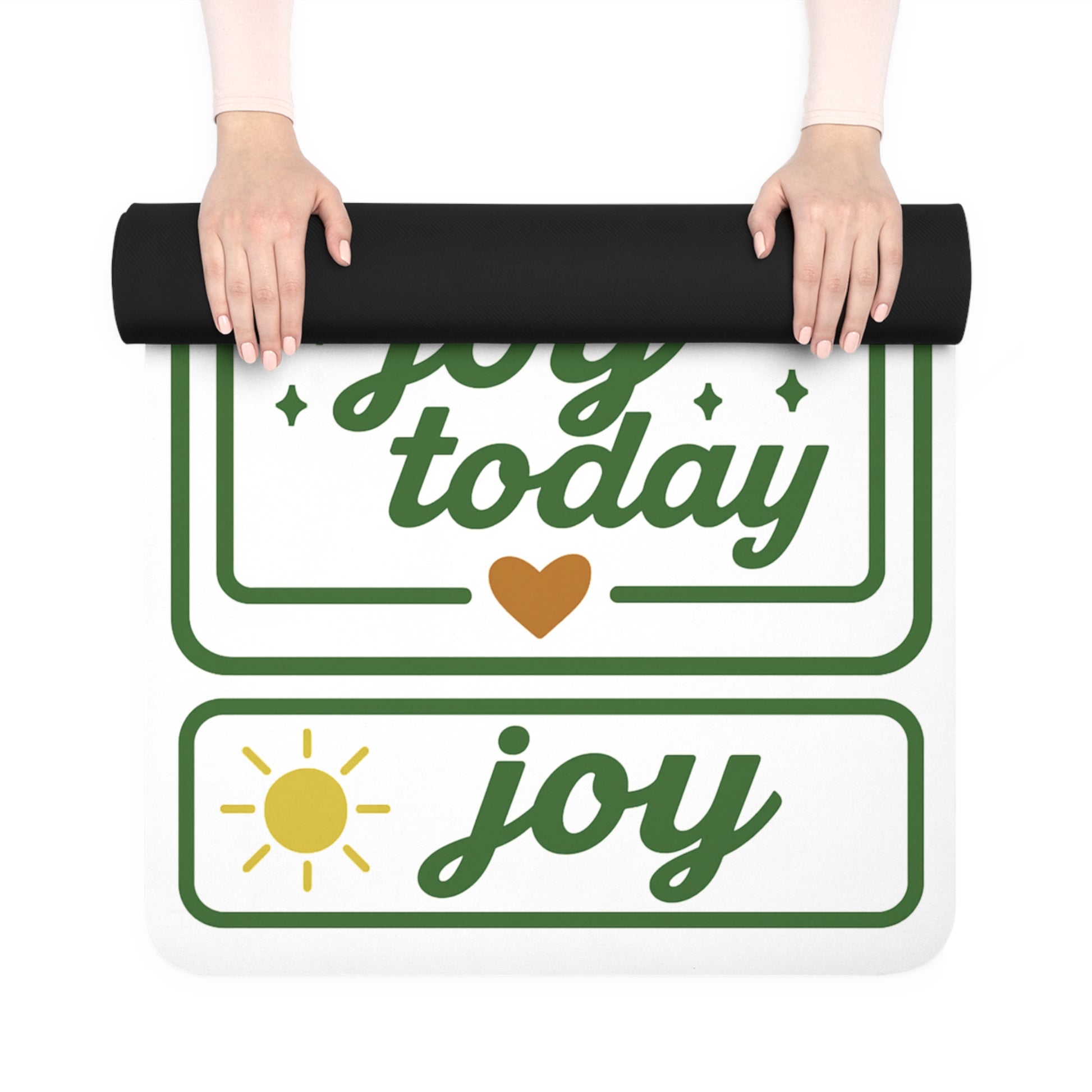 “Choose Joy Today Yoga Mat - Motivational Eco-Friendly Exercise Mat”